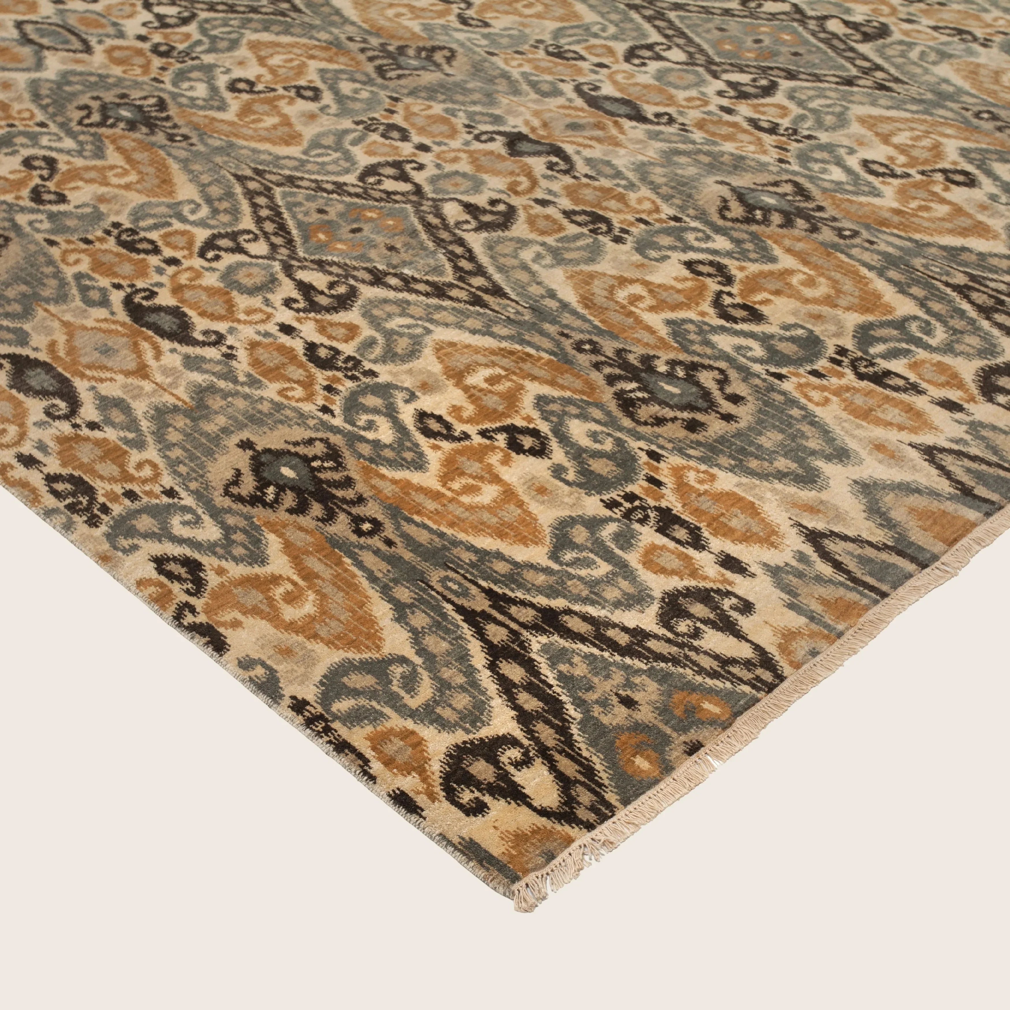 Yellow Modern Wool Rug - 9'1" x 12'2" - Image 4