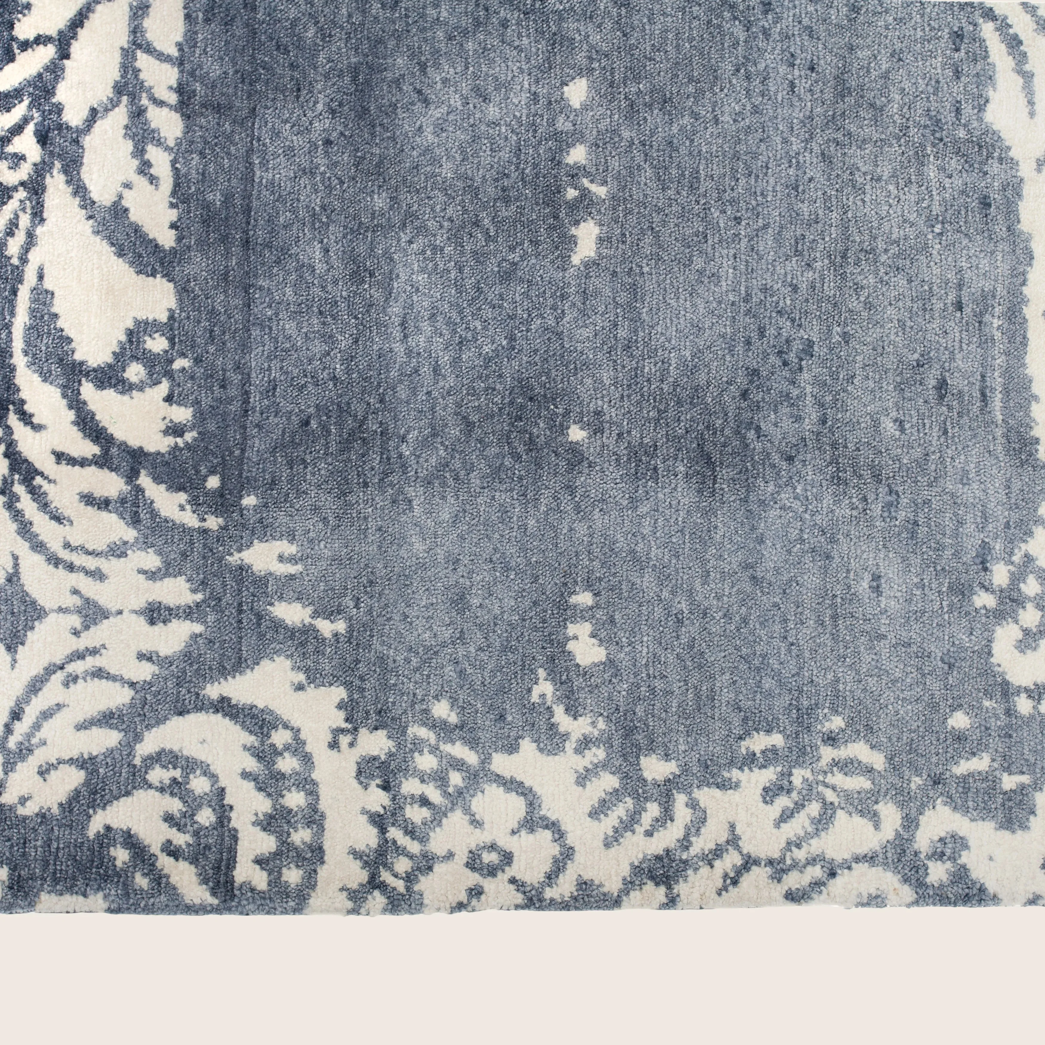 Grey Modern Wool Blend Rug - 9' x 12' - Image 6