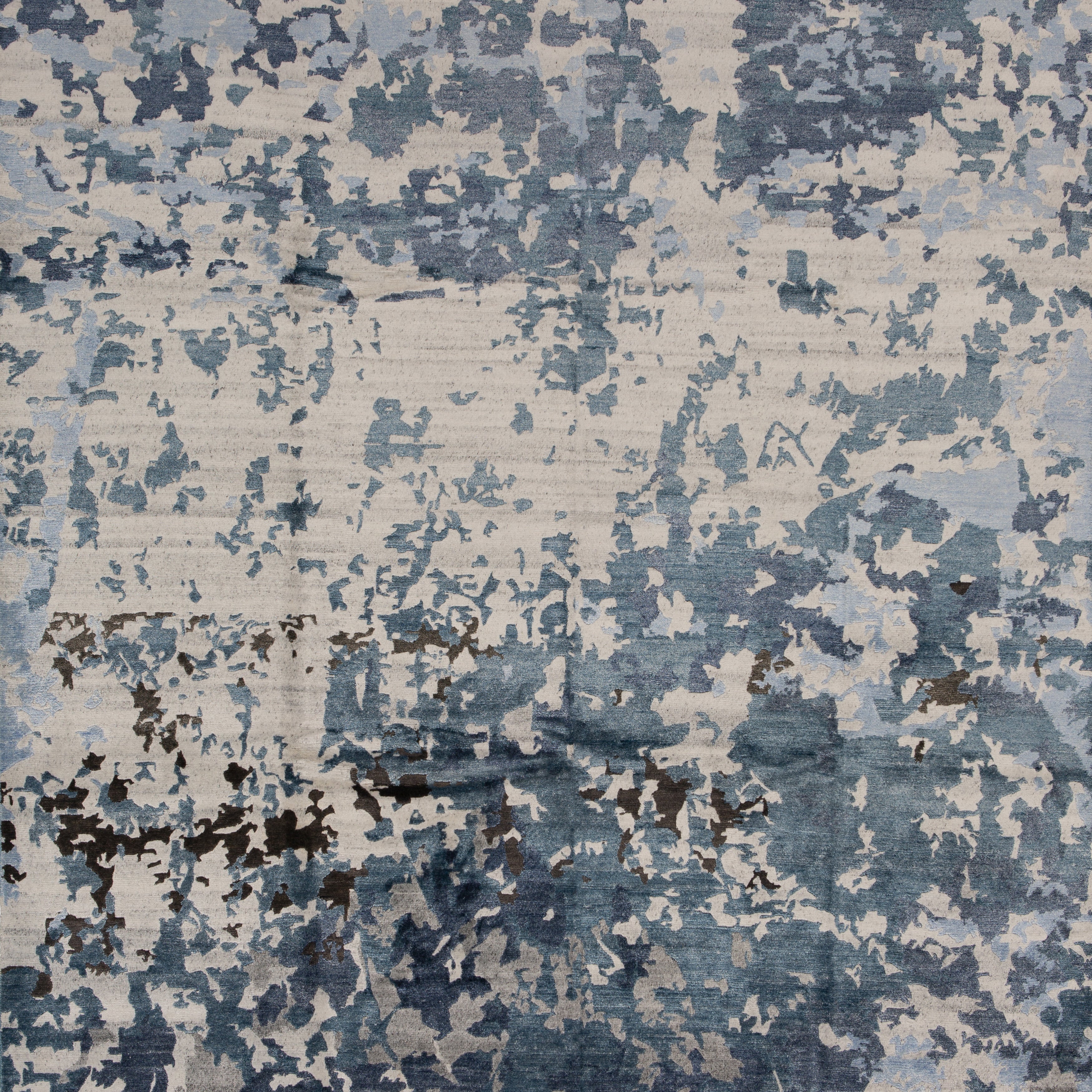 Grey Modern Wool Blend Rug - 8' x 9'10" - Image 2