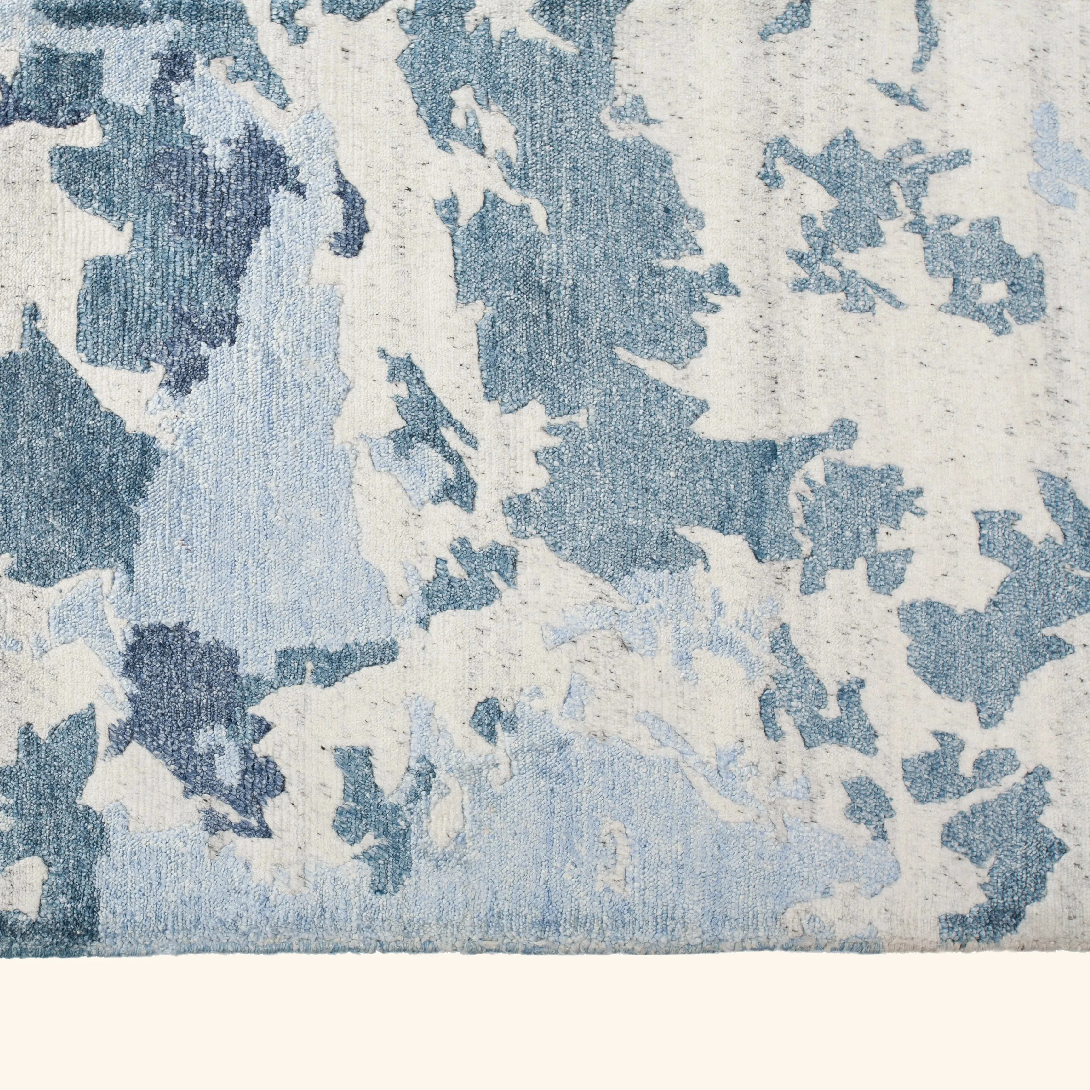 Grey Modern Wool Blend Rug - 8' x 9'10" - Image 6