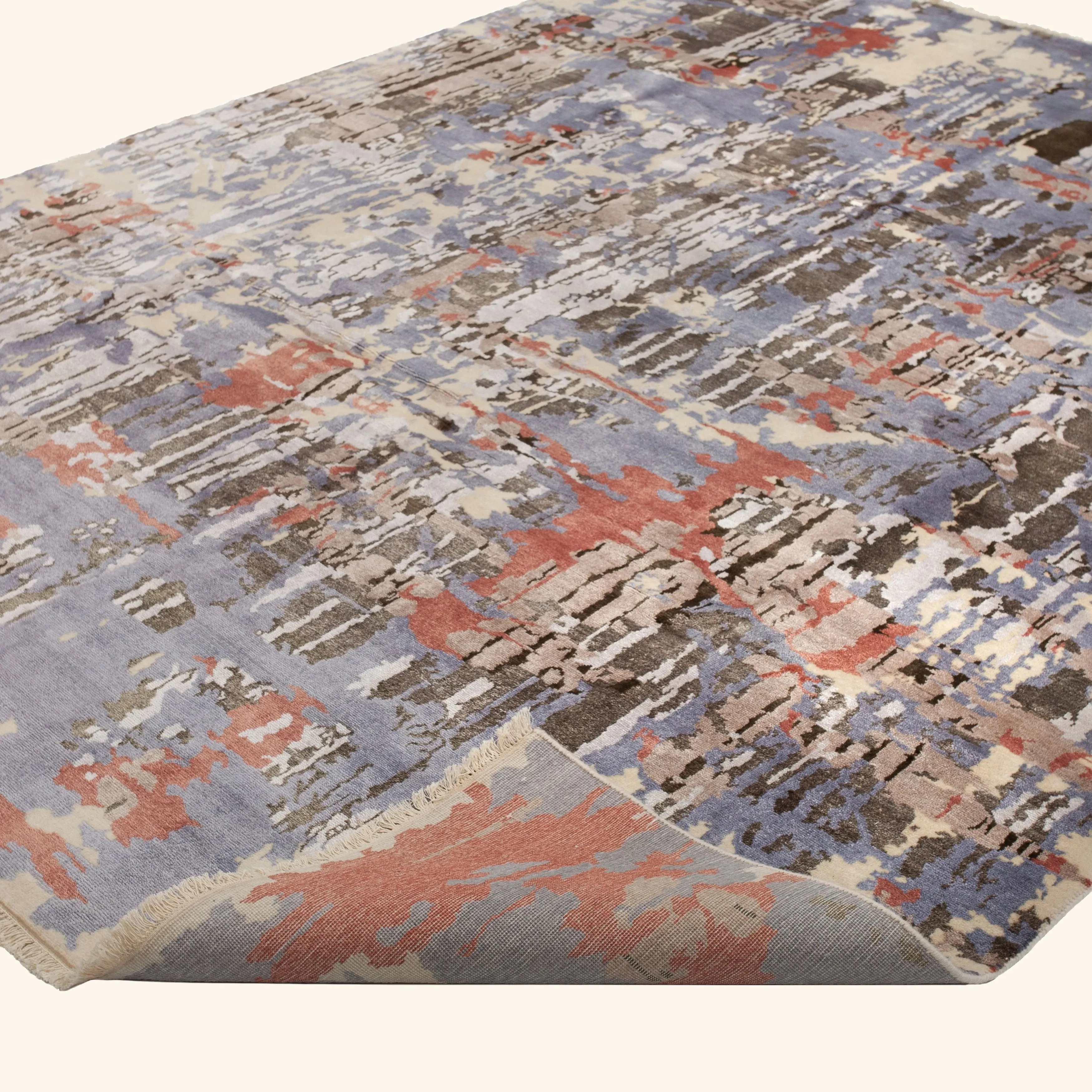 Multi Modern Wool Rug - 8'3" x 10' - Image 4