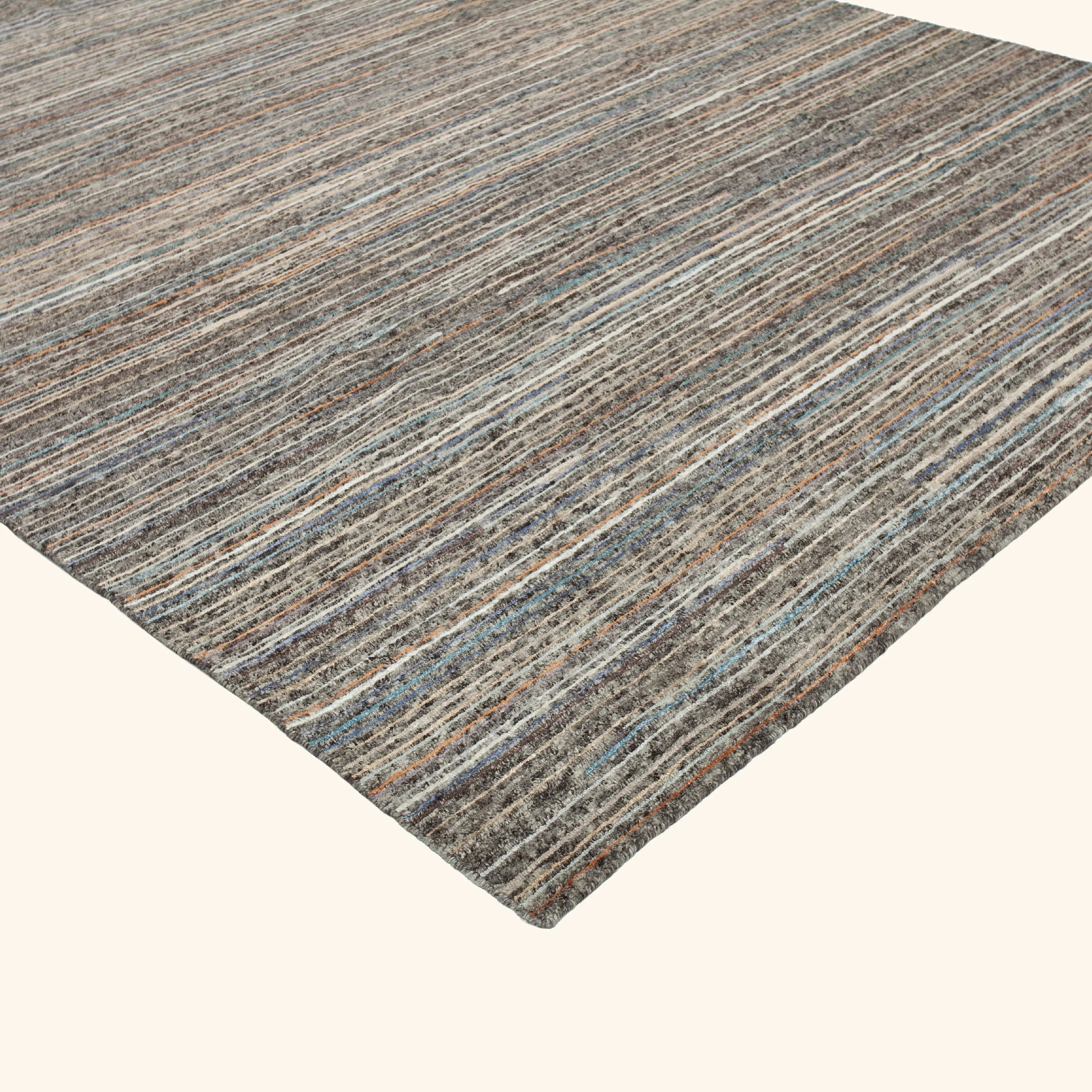 Multicolored Modern Wool Rug - 9'2" x 12'2" - Image 4