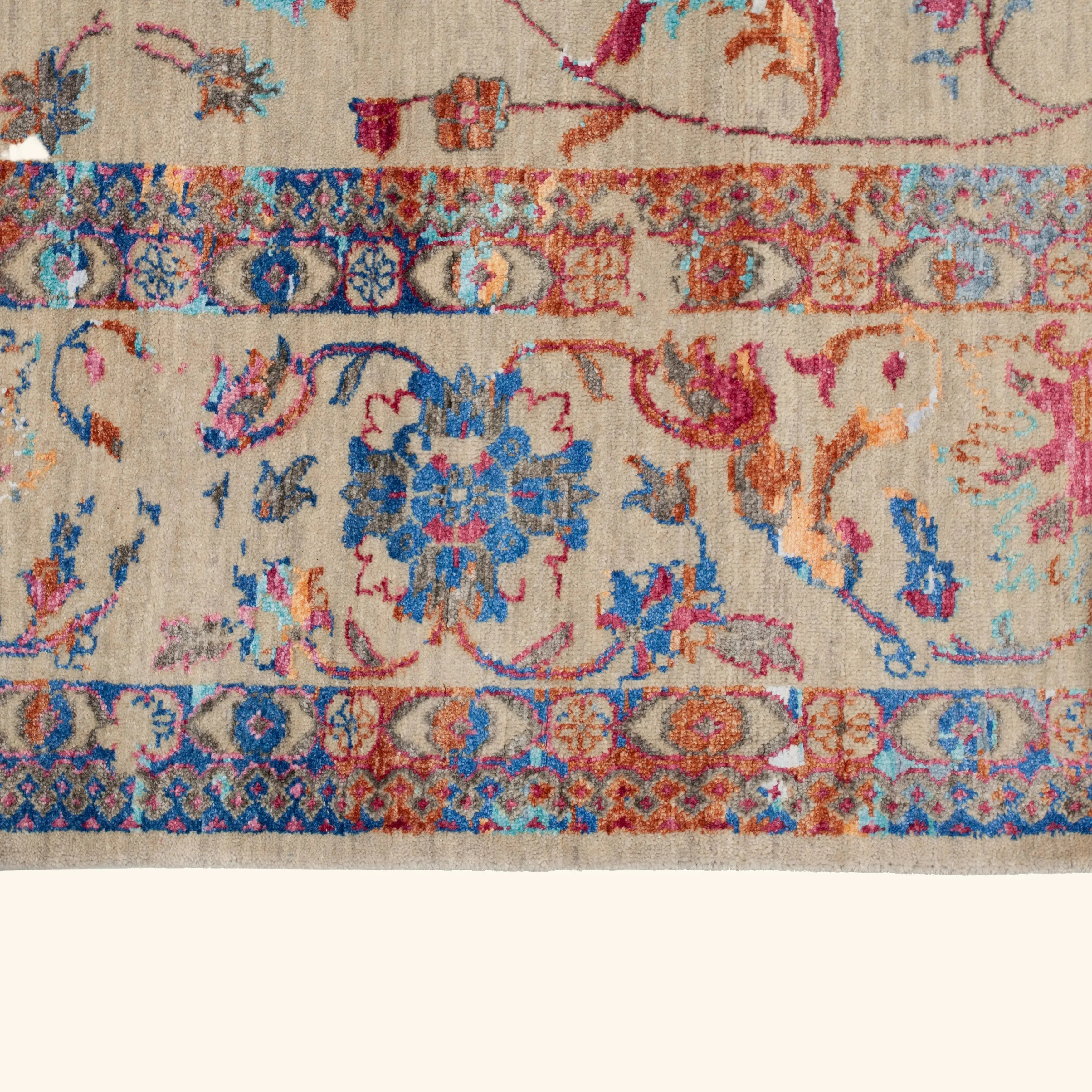Multicolored Modern Wool Blend Rug - 9'1" x 12'2" - Image 6