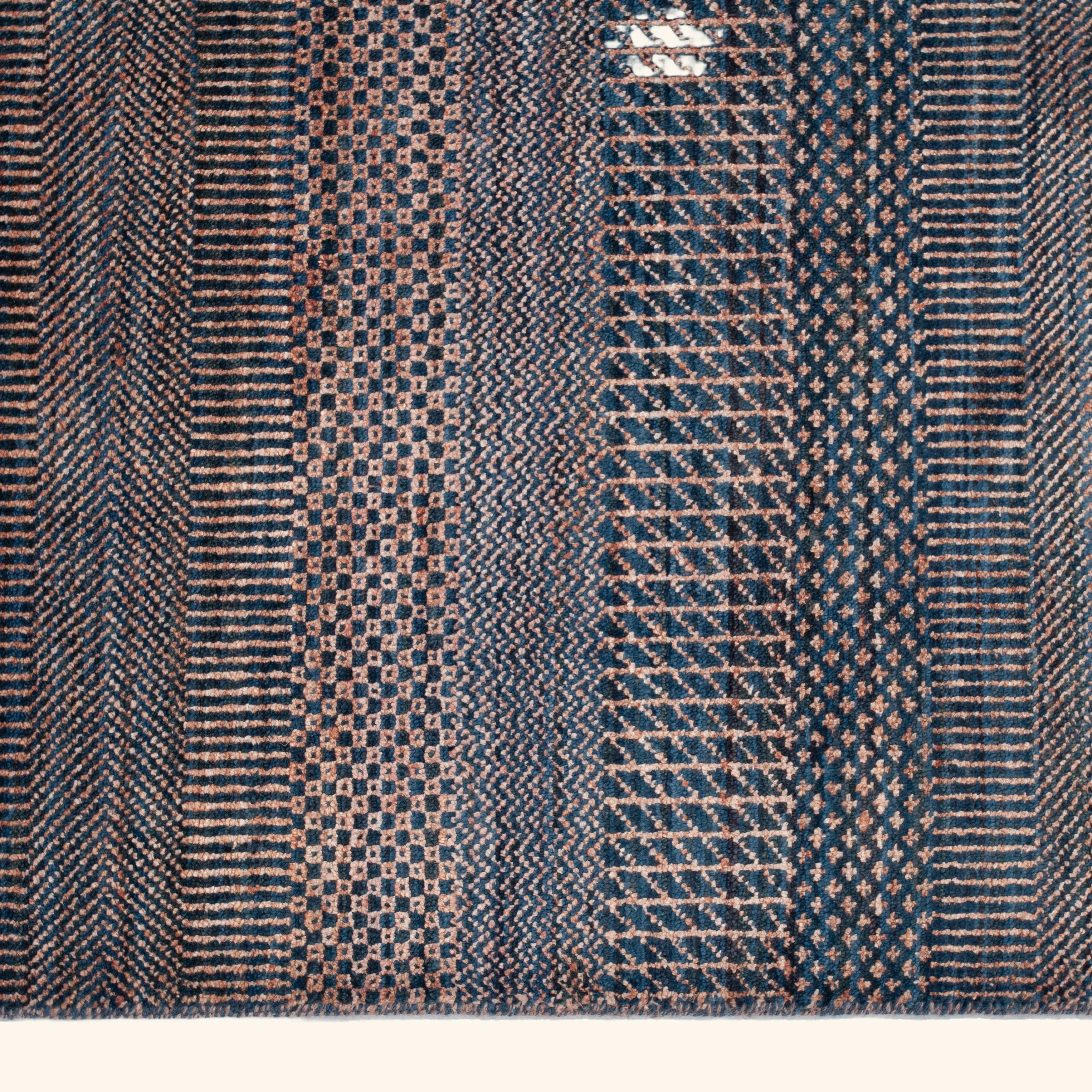 Purple Modern Wool Blend Rug - 9'1" x 12'2" - Image 6