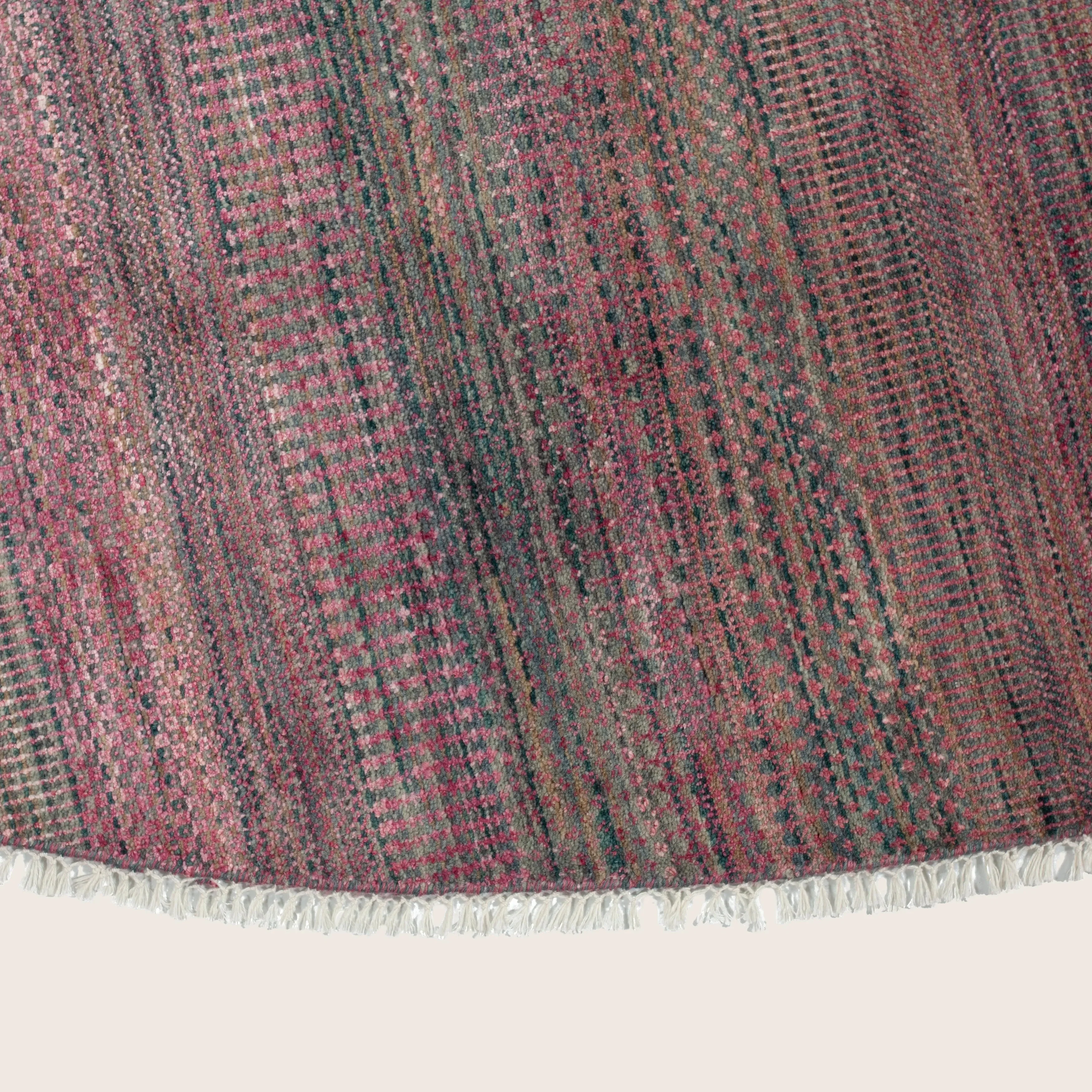 Purple Modern Wool Blend Rug - 10'3" Round - Image 5