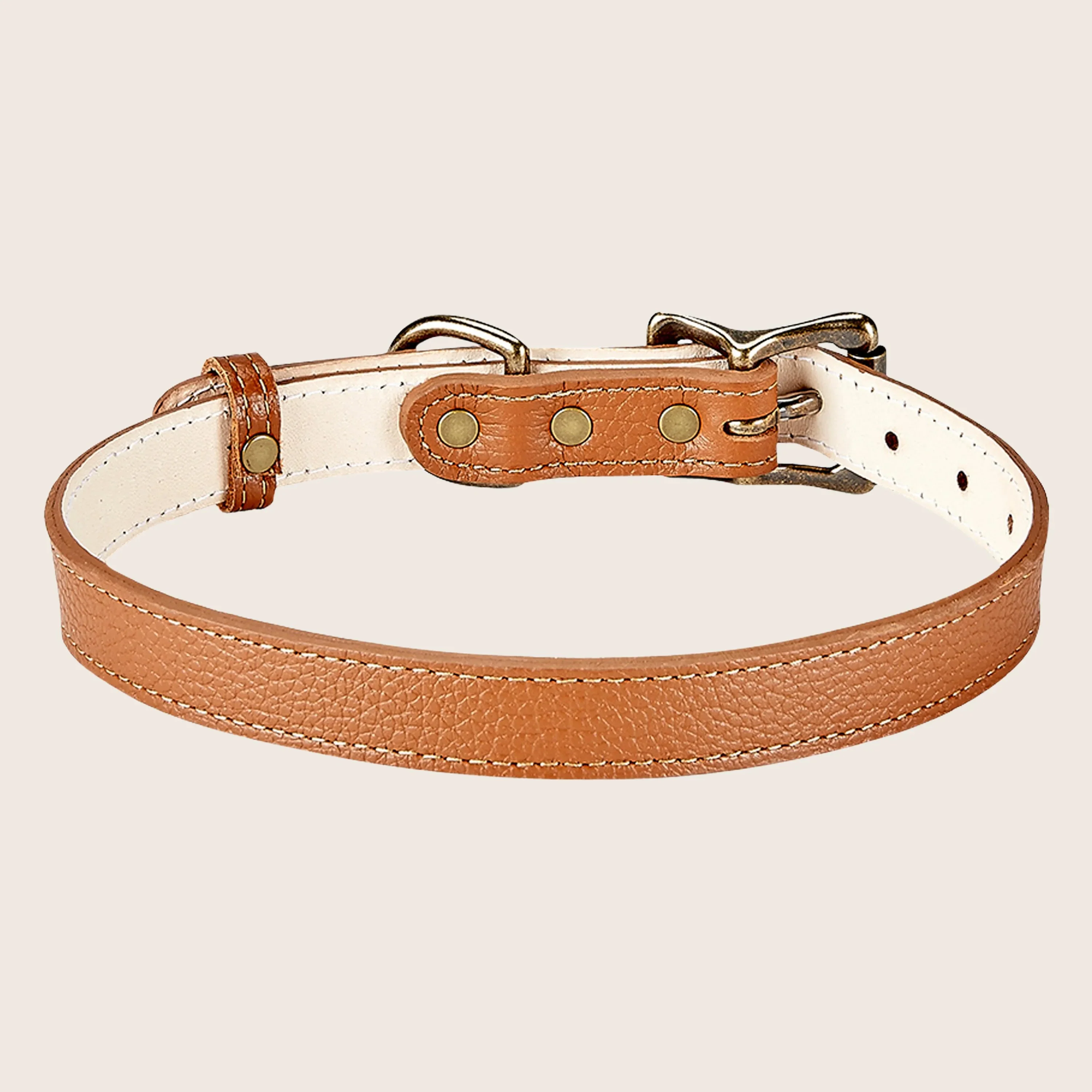 Medium Leather Dog Collar - Image 5