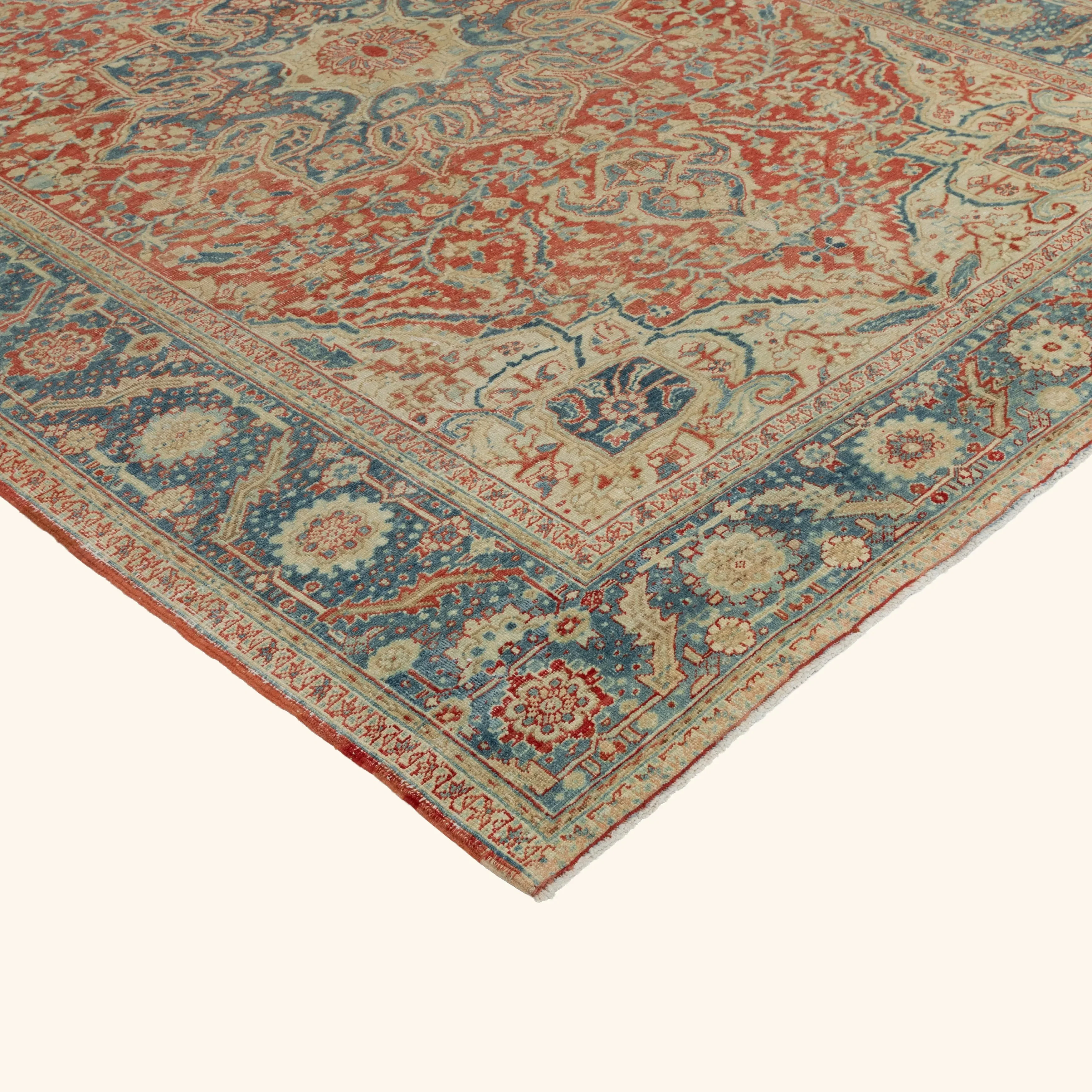 Red Antique Persian Rug - 8'8" x 11'9" - Image 4