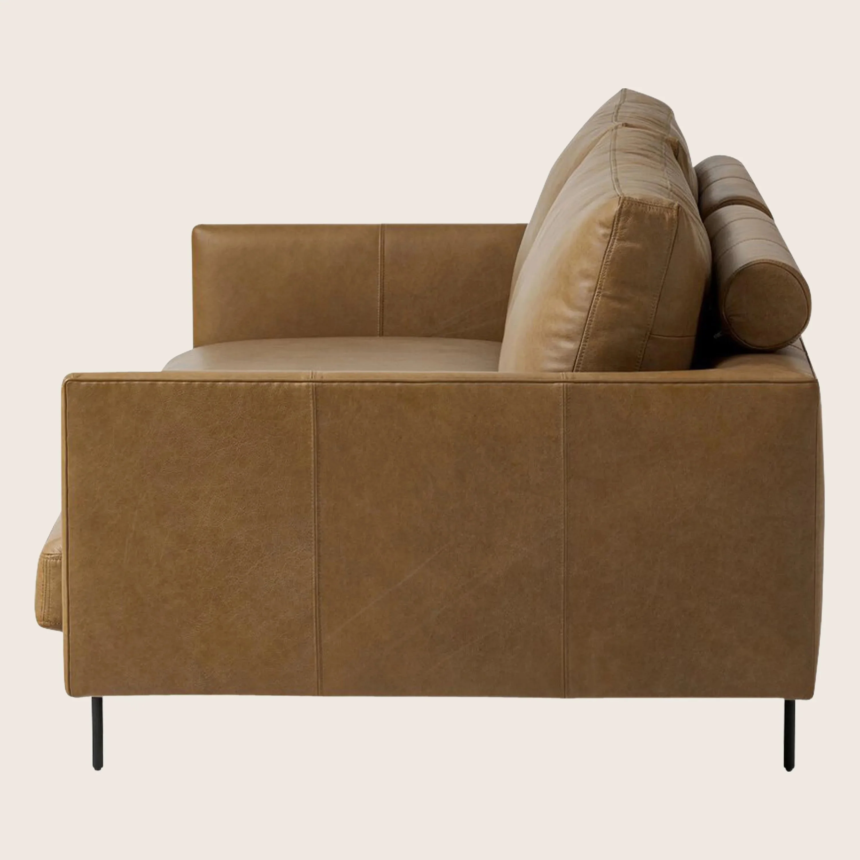 Melle Leather Sofa - Image 4