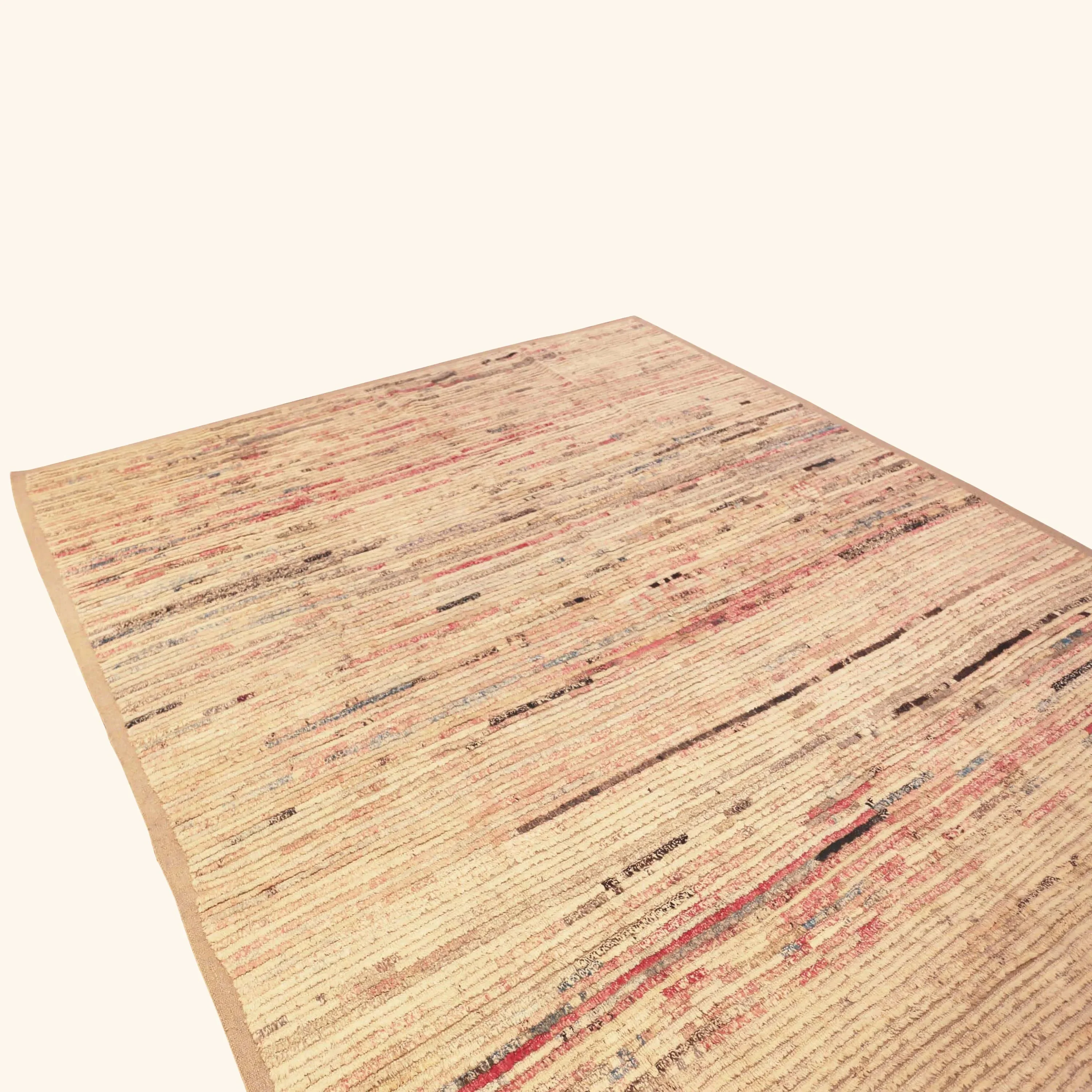 Cream Zameen Mid Century Modern Rug - 8'9" x 10'9" - Image 6