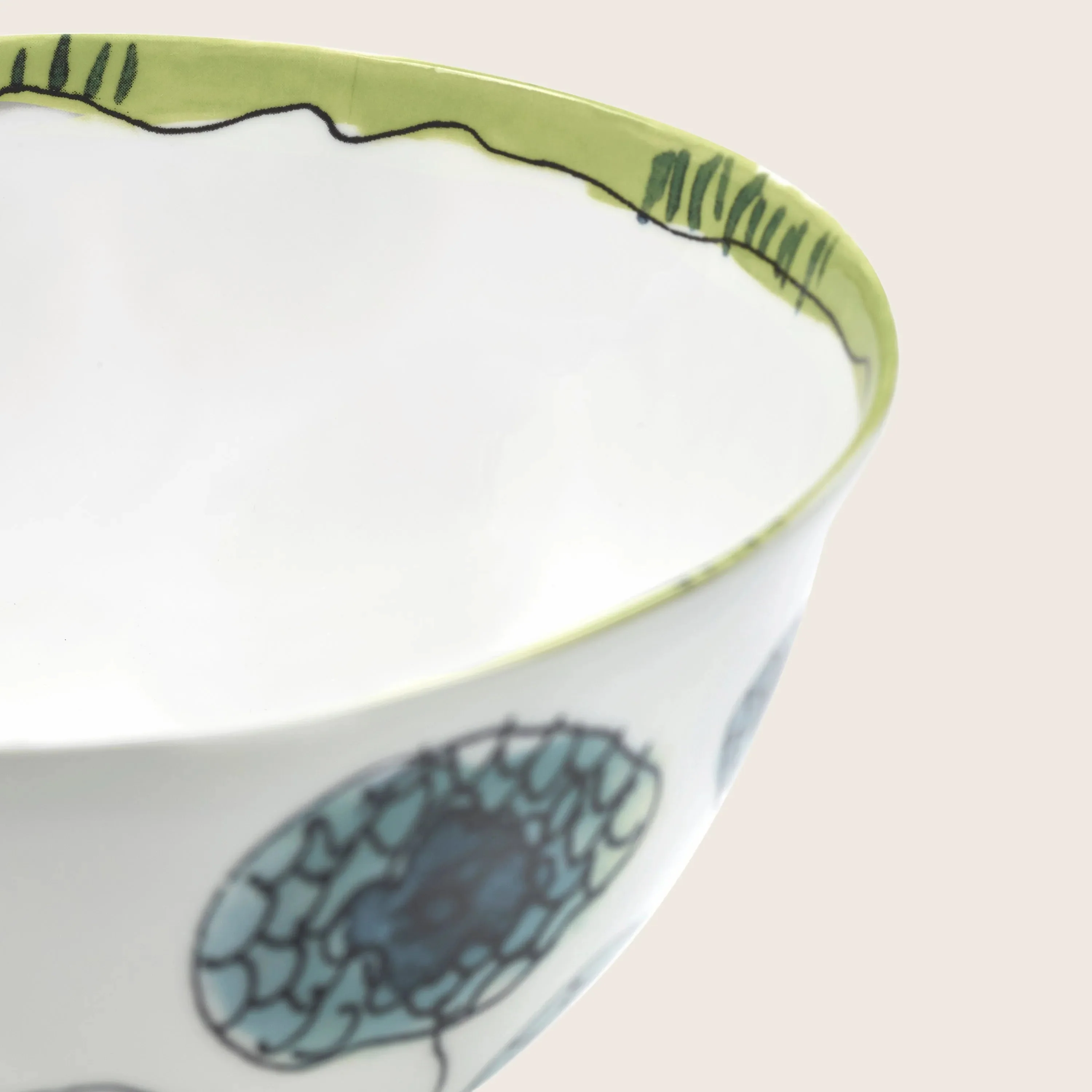Midnight Flowers Large Serving Bowl - Image 7