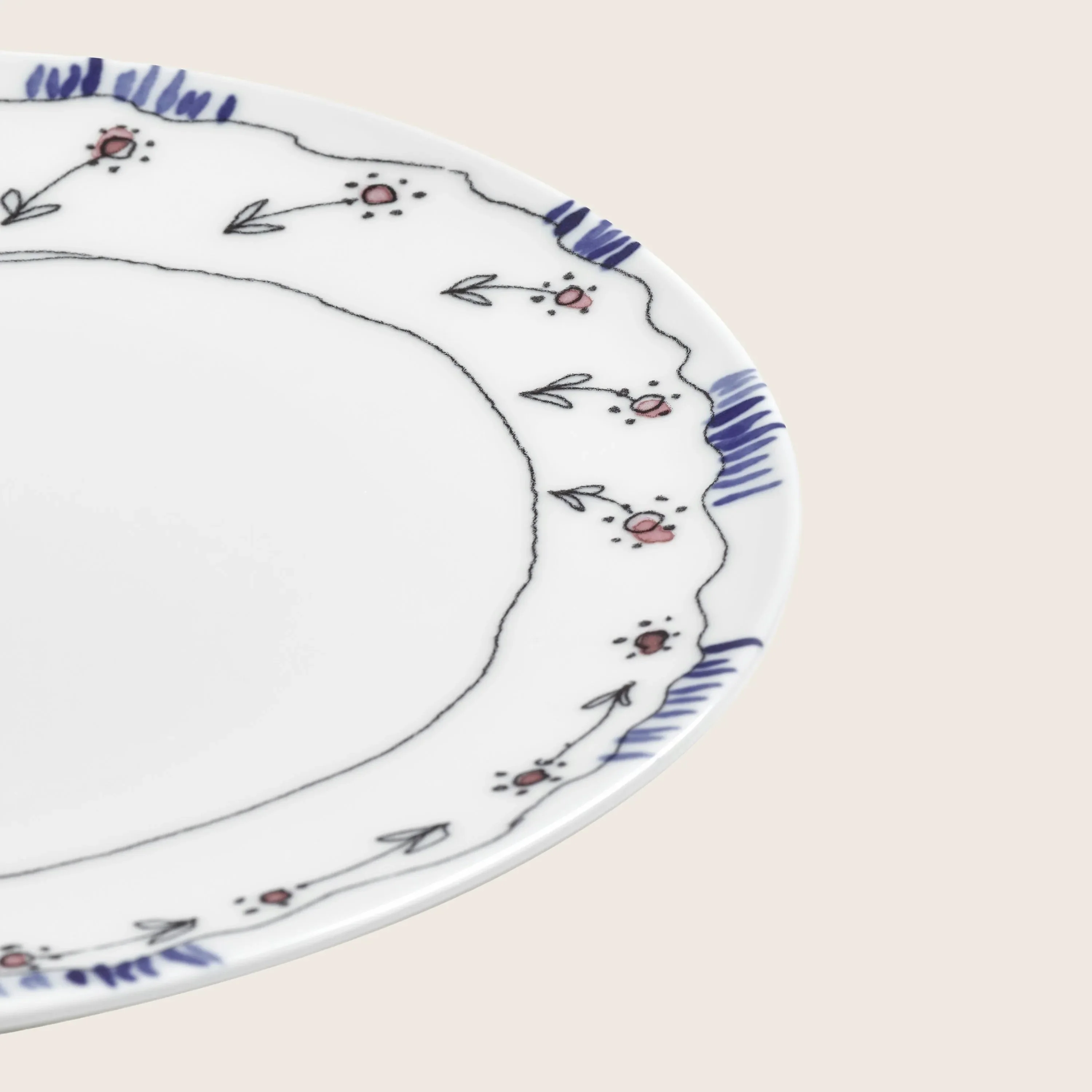 Midnight Flowers Salad Plate - Image 15