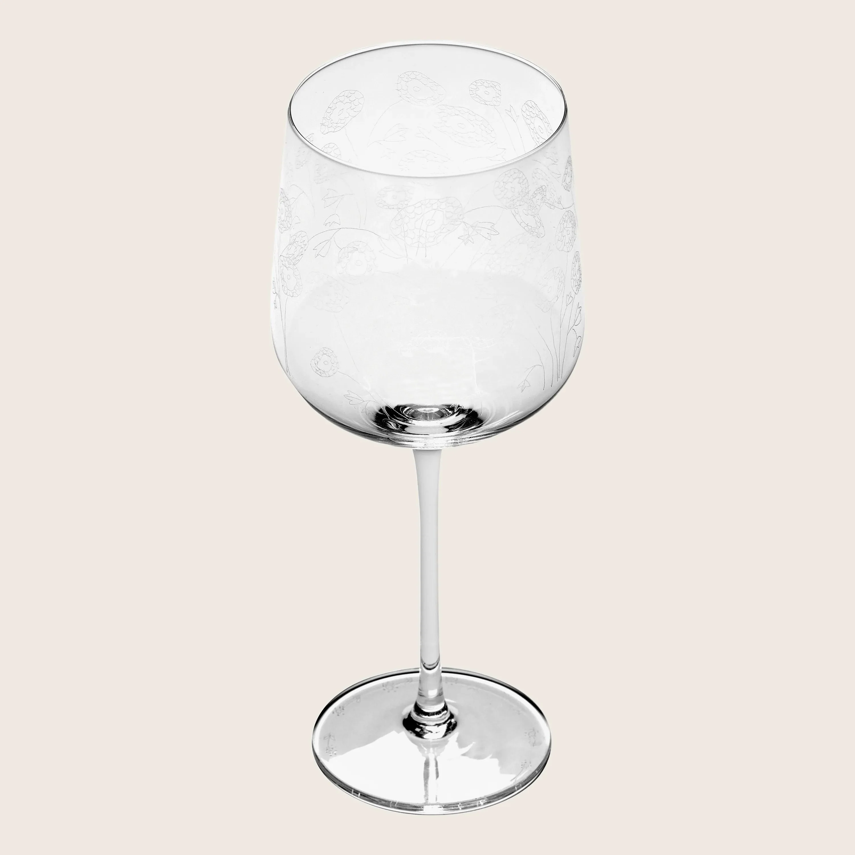Midnight Flowers Wine Glass - Image 3