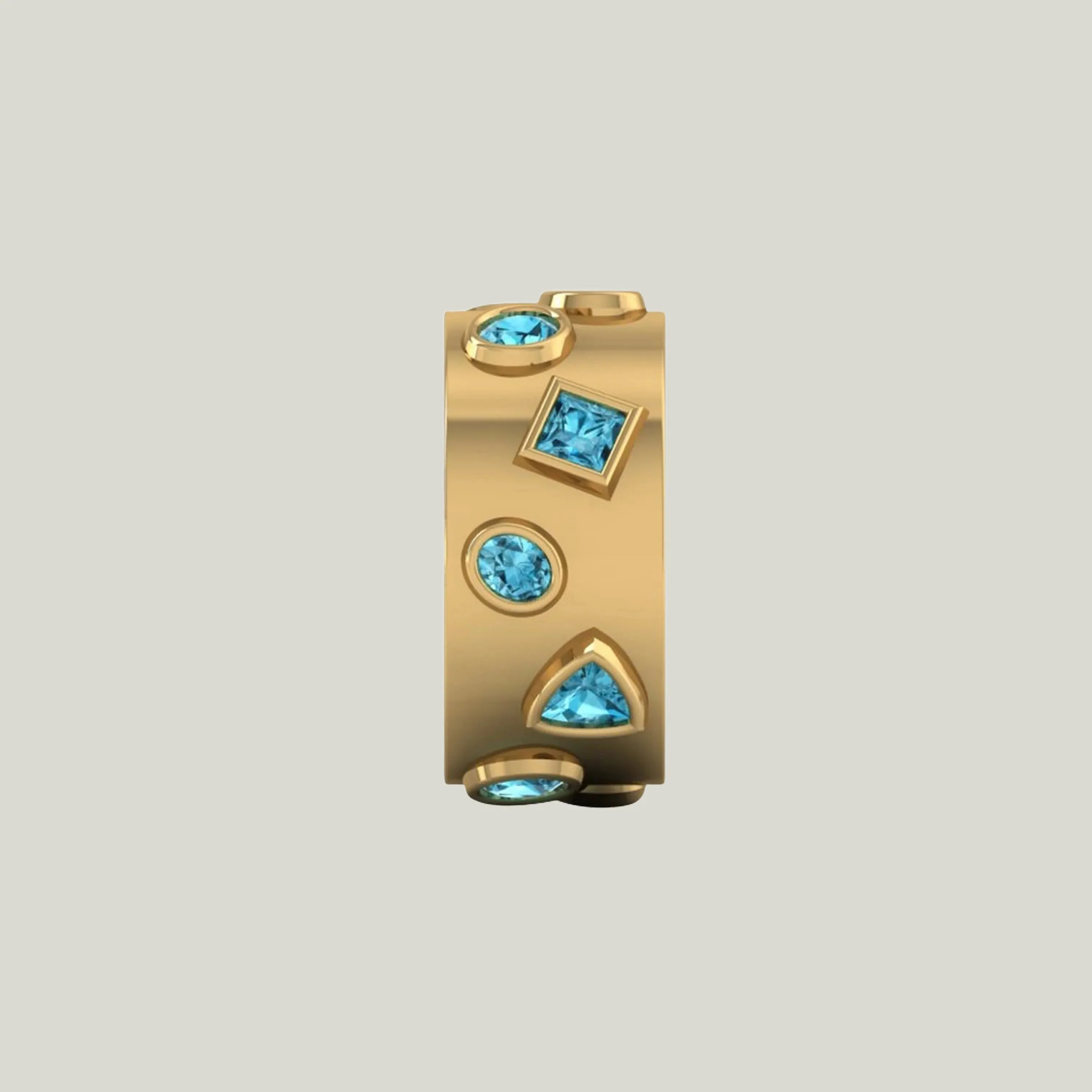 Mixed Shape Pariaba Bubby Ring - Image 3