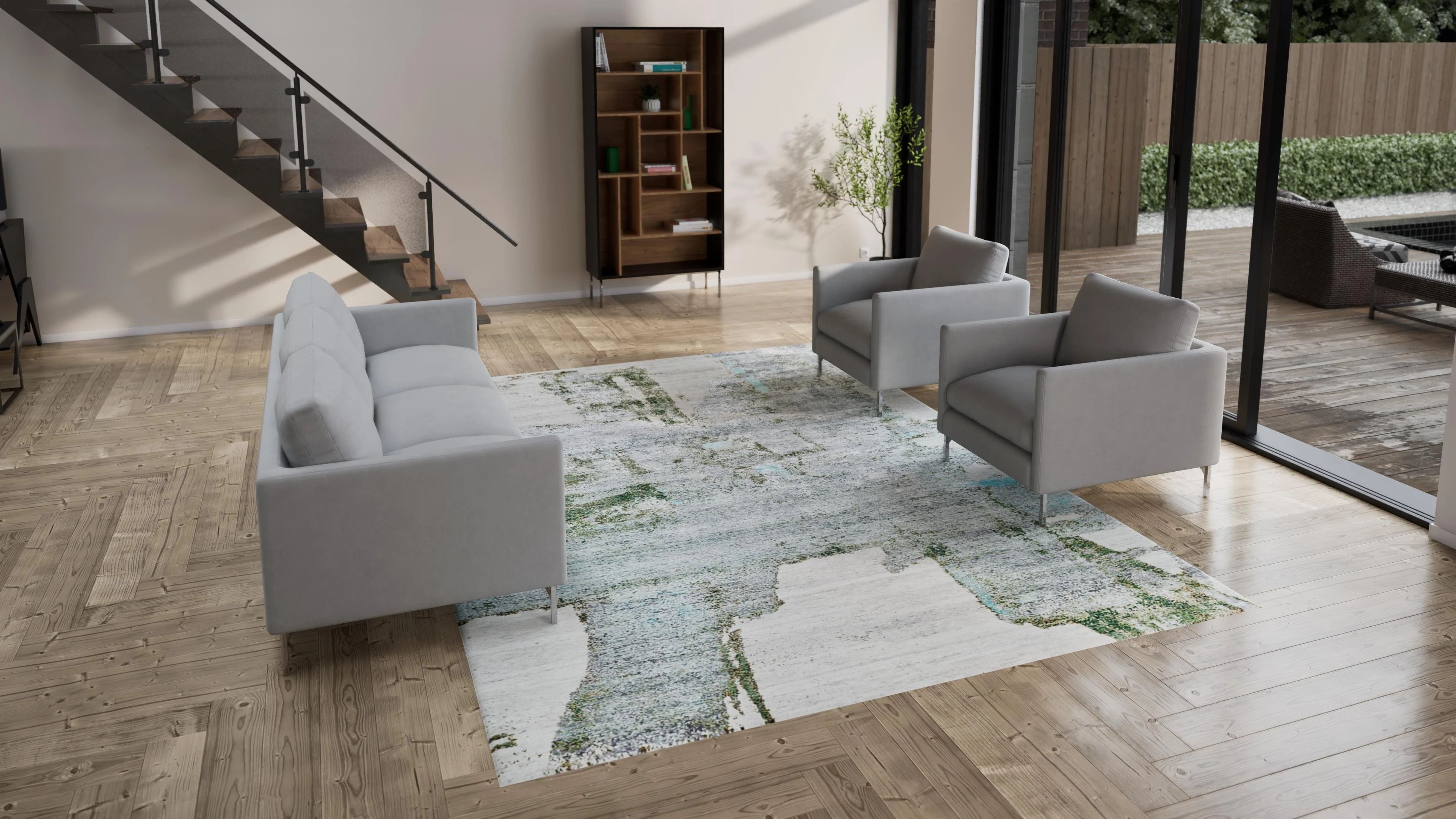 Modern Arya Rug - 8'11" x 12'1" - Image 3