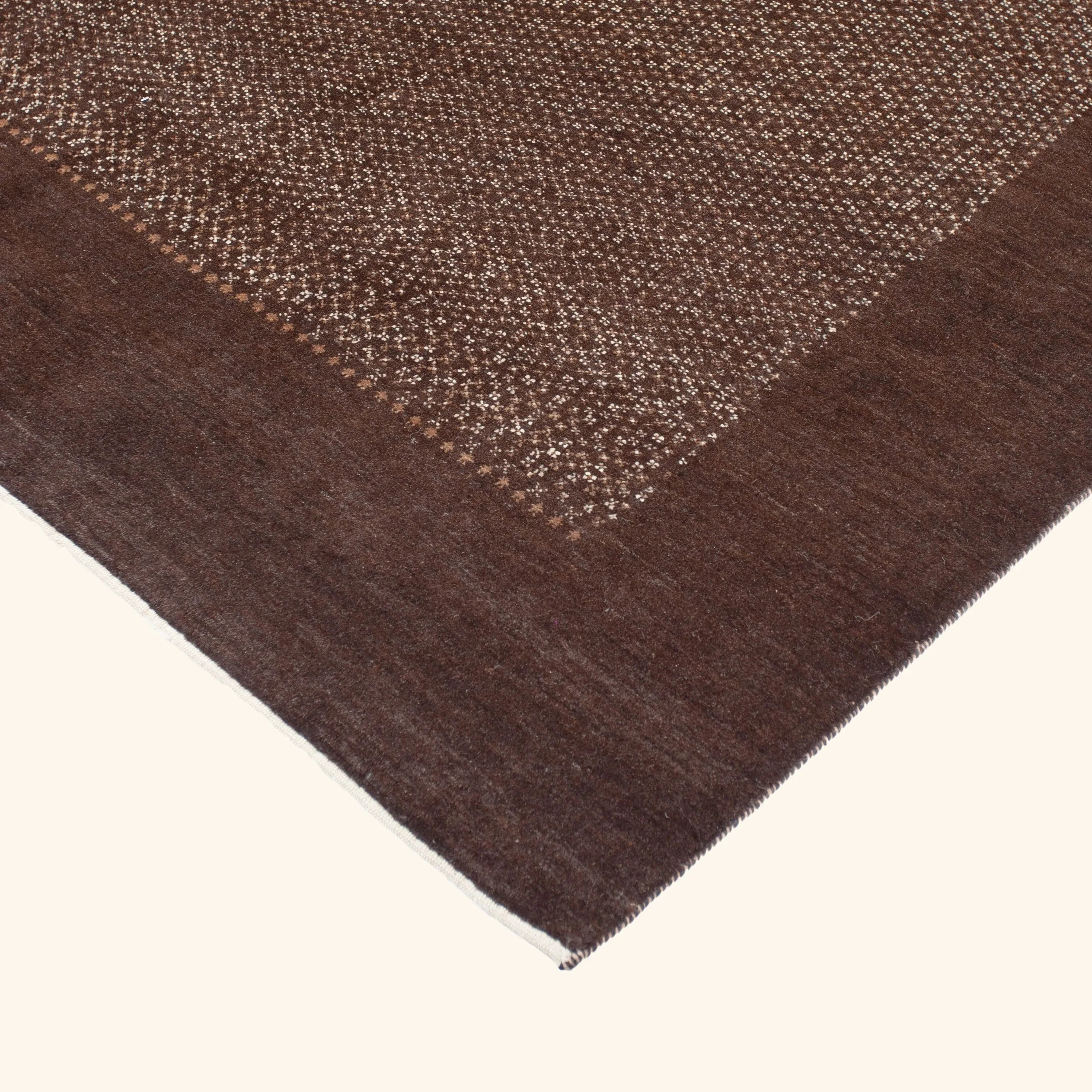 Brown Contemporary Wool Rug - 8'1" x 11'7" - Image 3