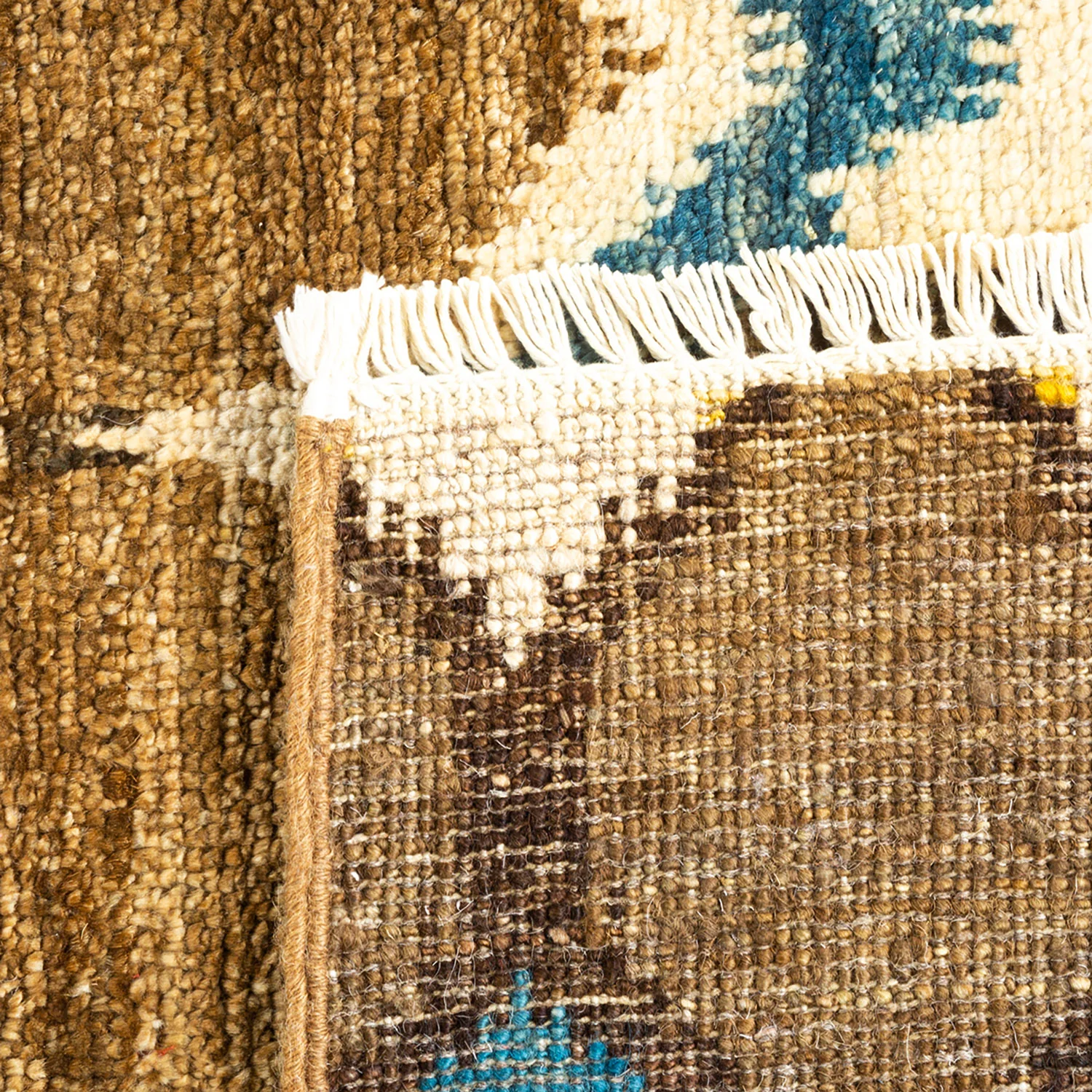 Multicolored Transitional Wool Runner - 2'9" x 12'3" - Image 6