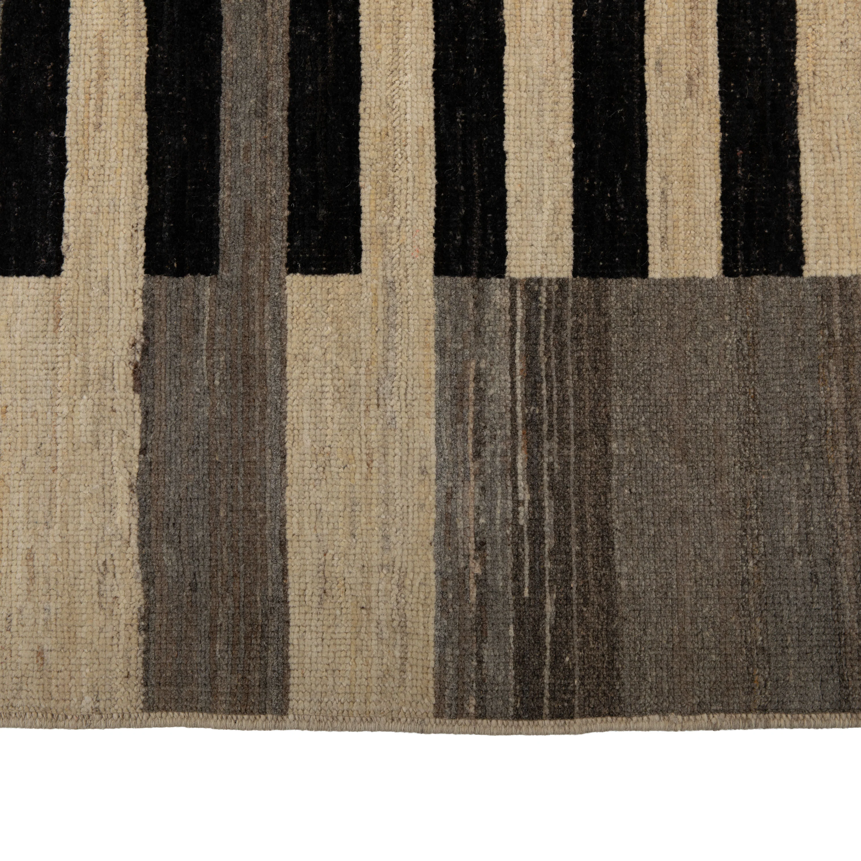 Natural Modern Wool Kilim - 10'5" x 14'3" - Image 5
