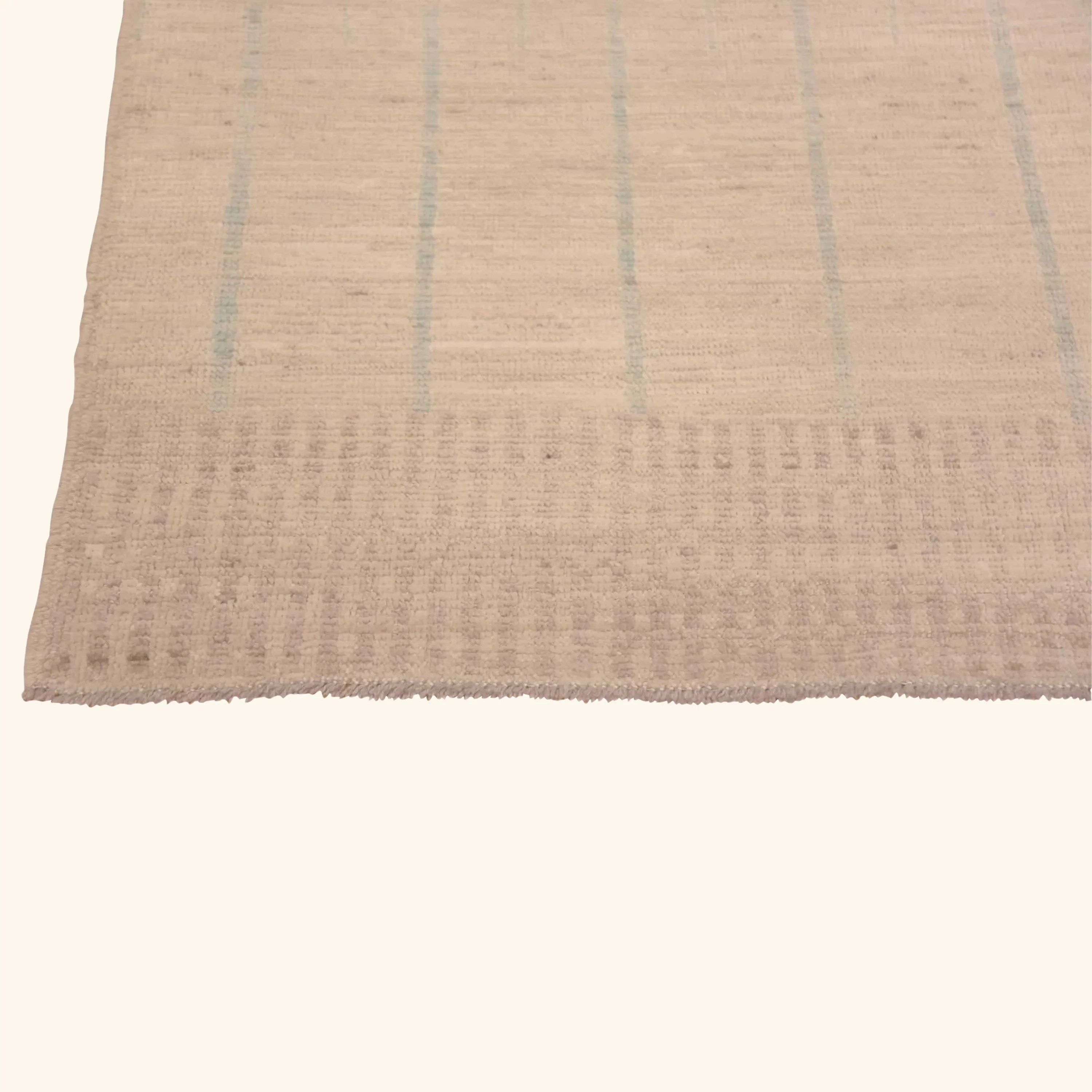 Beige Zameen Modern Wool Runner - 3' x 9'7" - Image 3