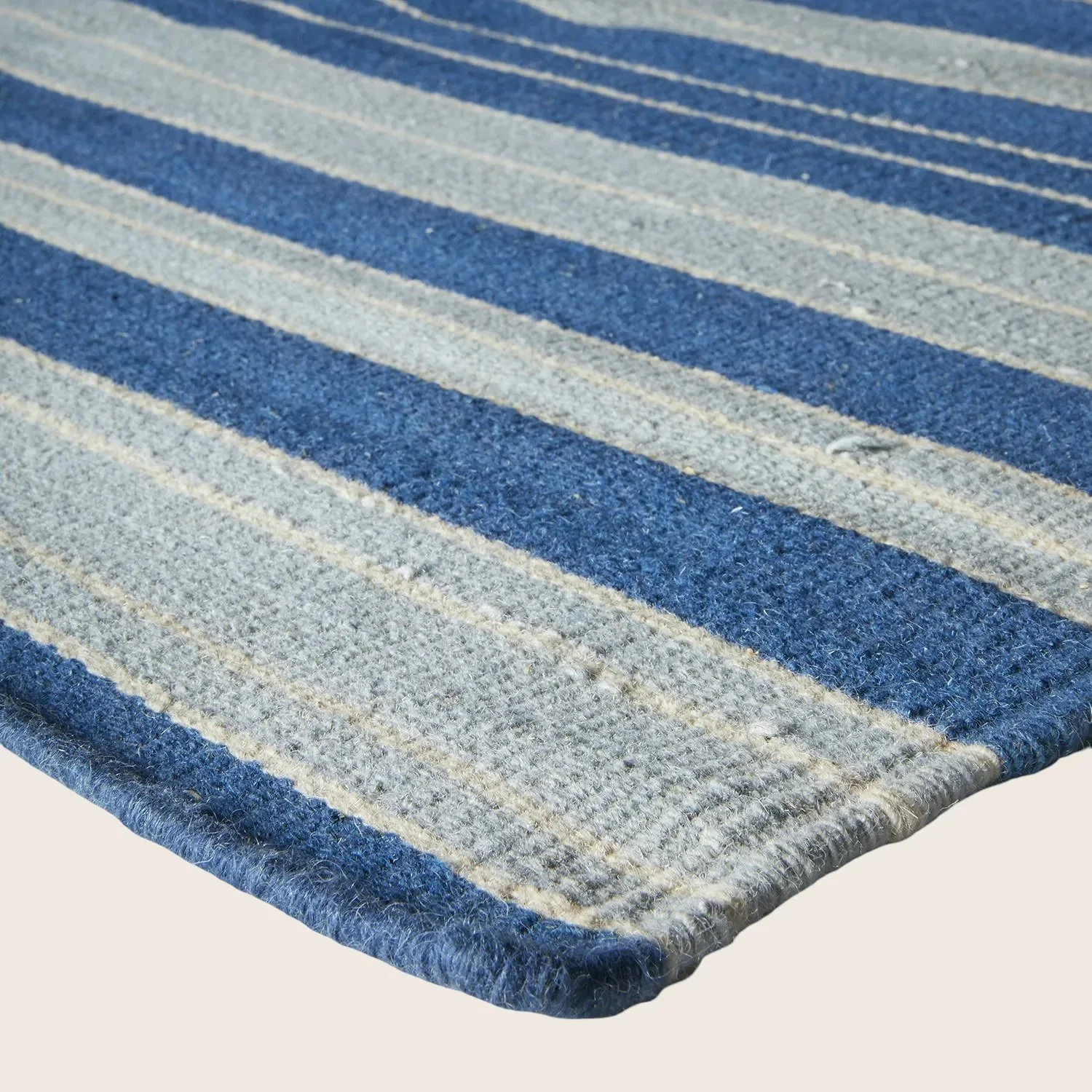 Blue Flatweave Wool Rug - 12' x 15' - Image 4