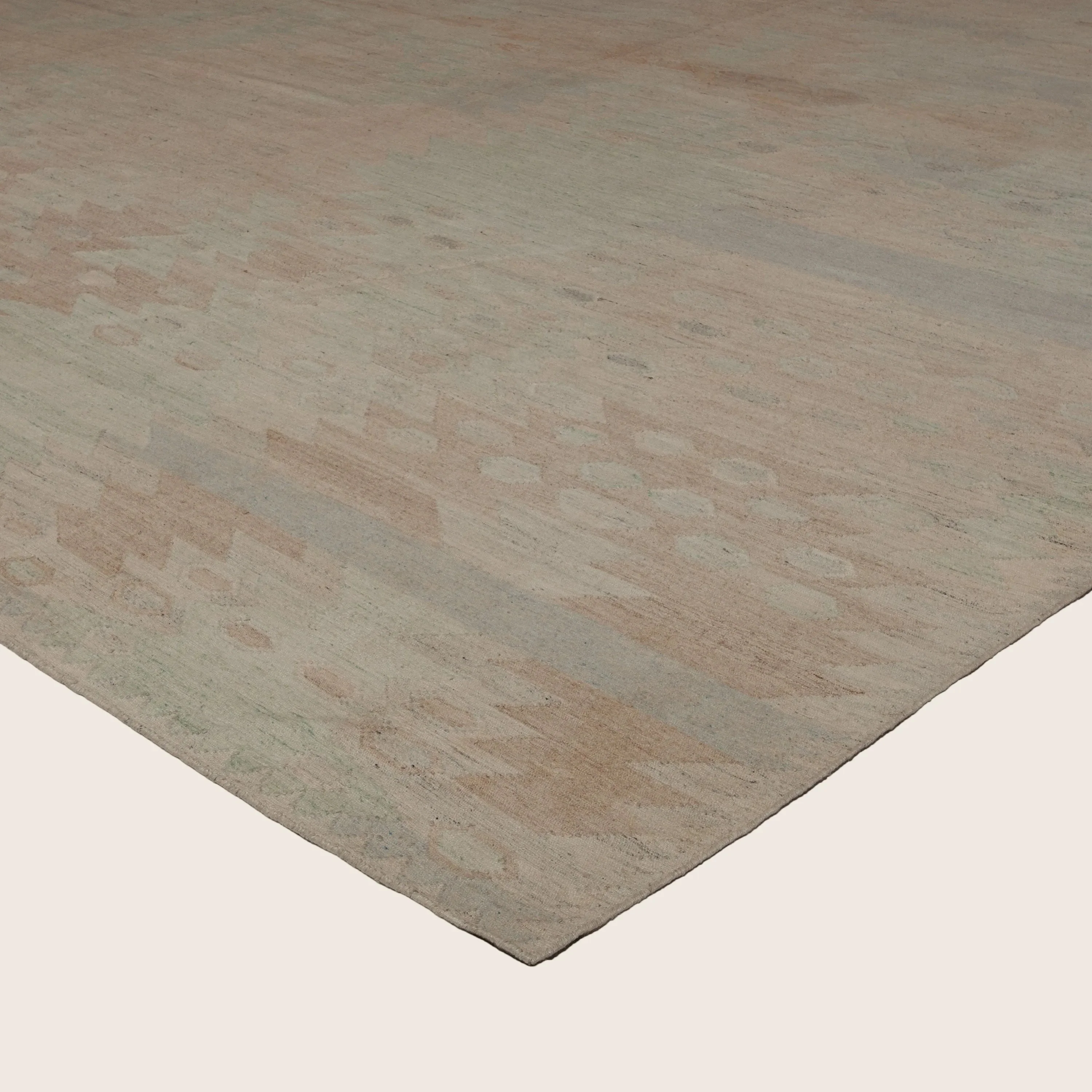 Grey Flatweave Wool Blend Rug - 12' x 18' - Image 3