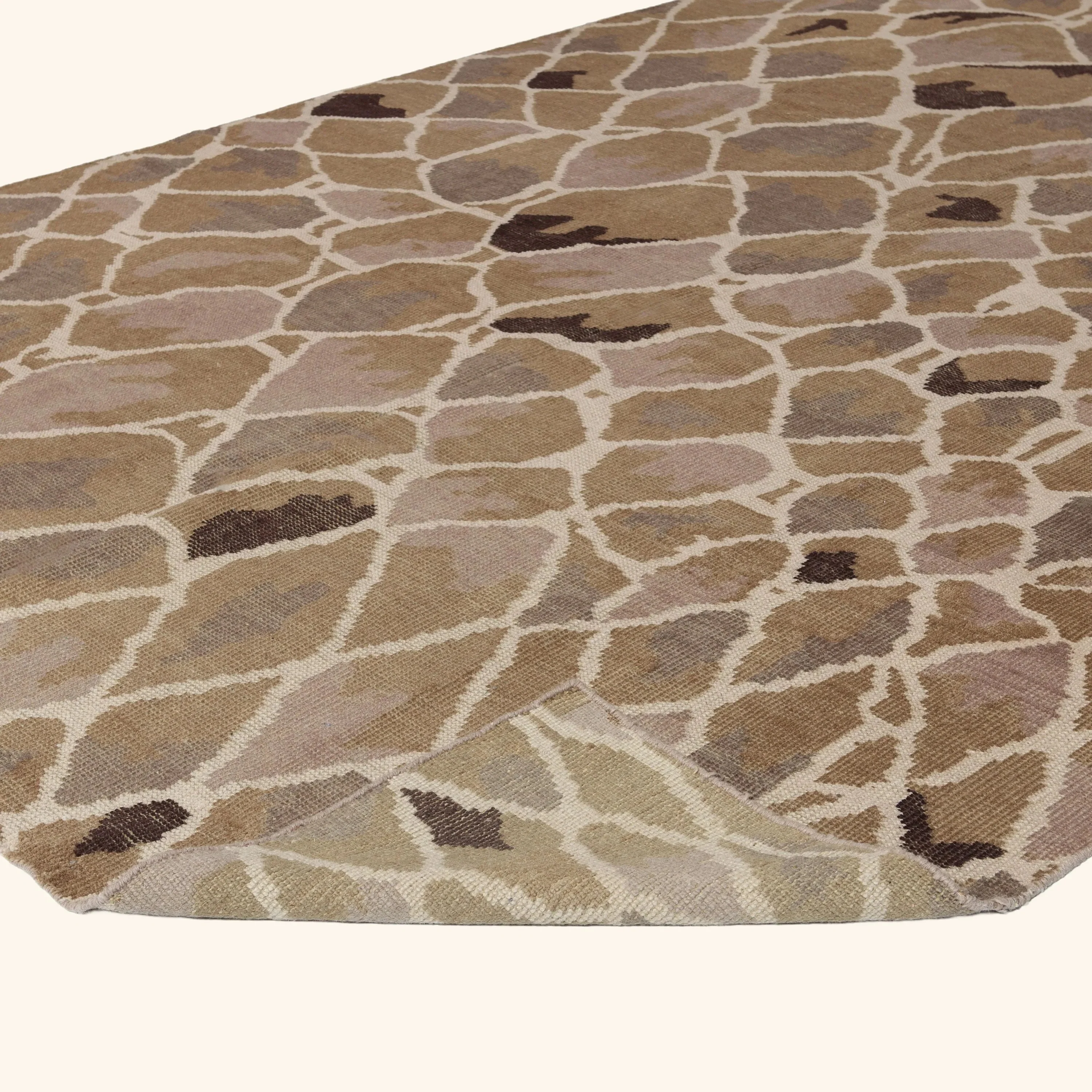 Multi Modern Wool Rug - 7'8" x 10' - Image 4