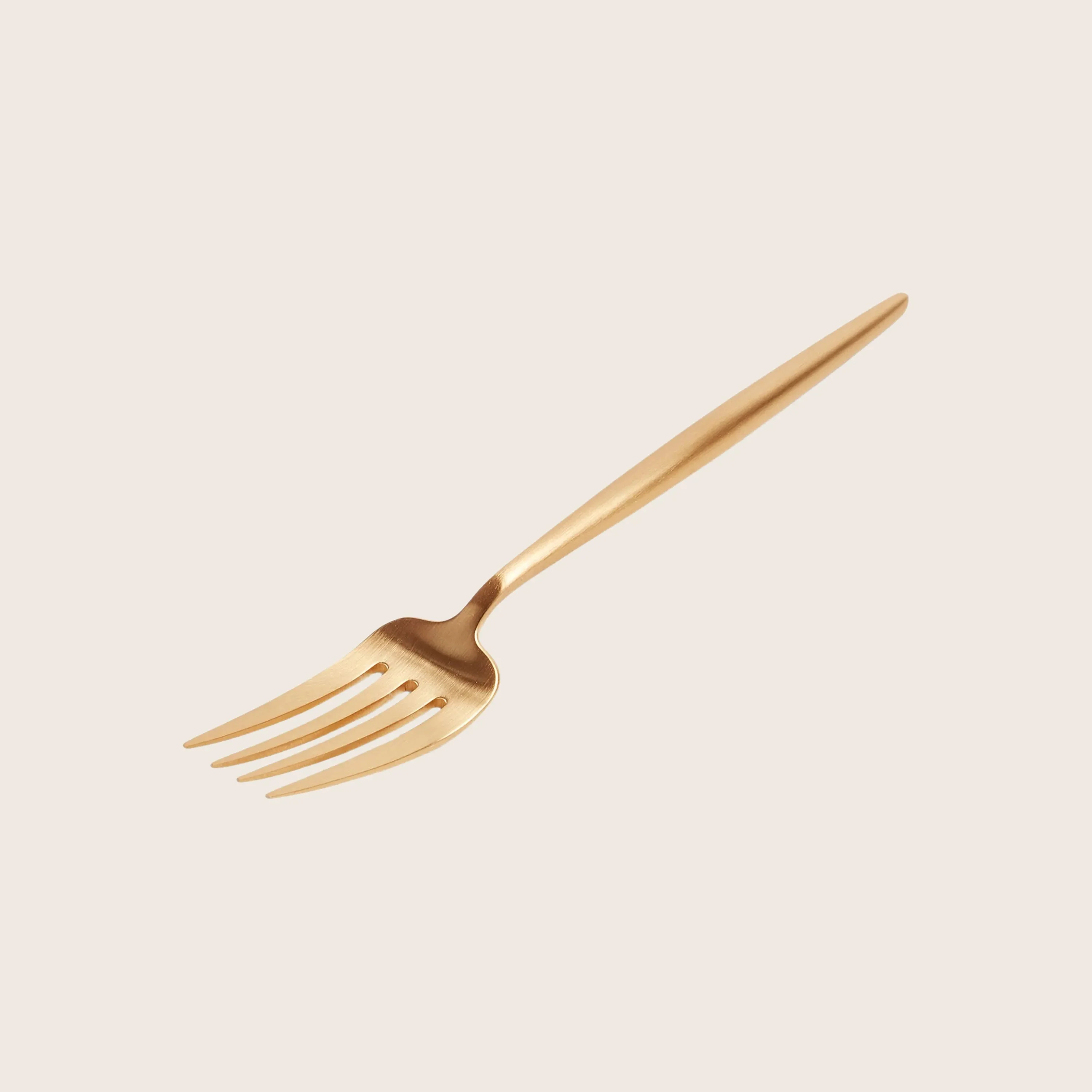 Moon Dessert Salad Fork Brushed Gold - Image 3