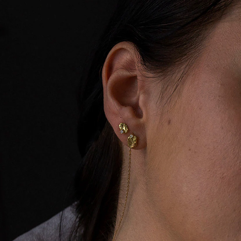 Moonscape Diamonds Nugget Stud Earrings - Image 2