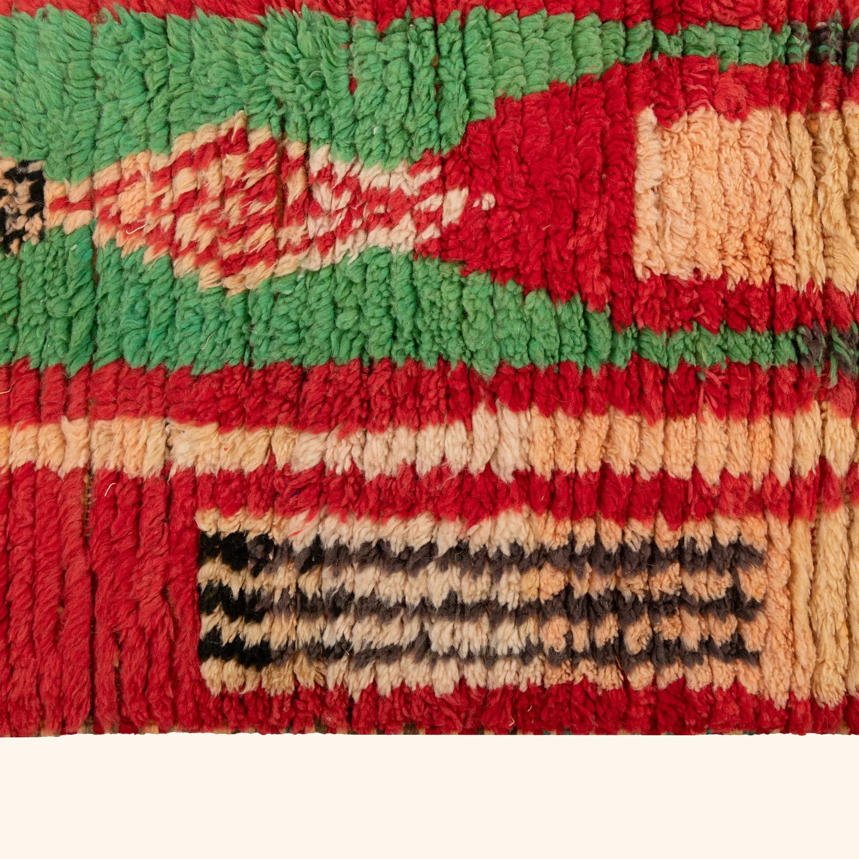 Red Multicolored Moroccan Berber Wool Runner - 2'7" x 10' - Image 5