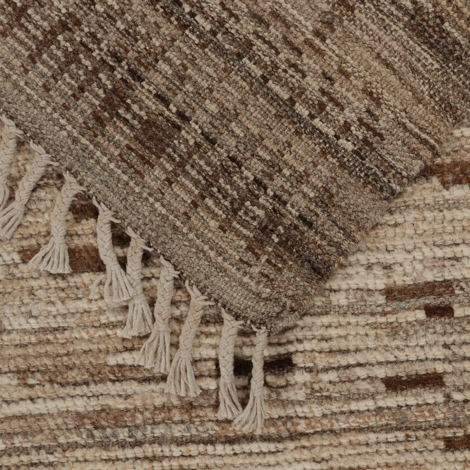 Brown Zameen Moroccan Wool Rug - 7'9" x 10'2" - Image 7