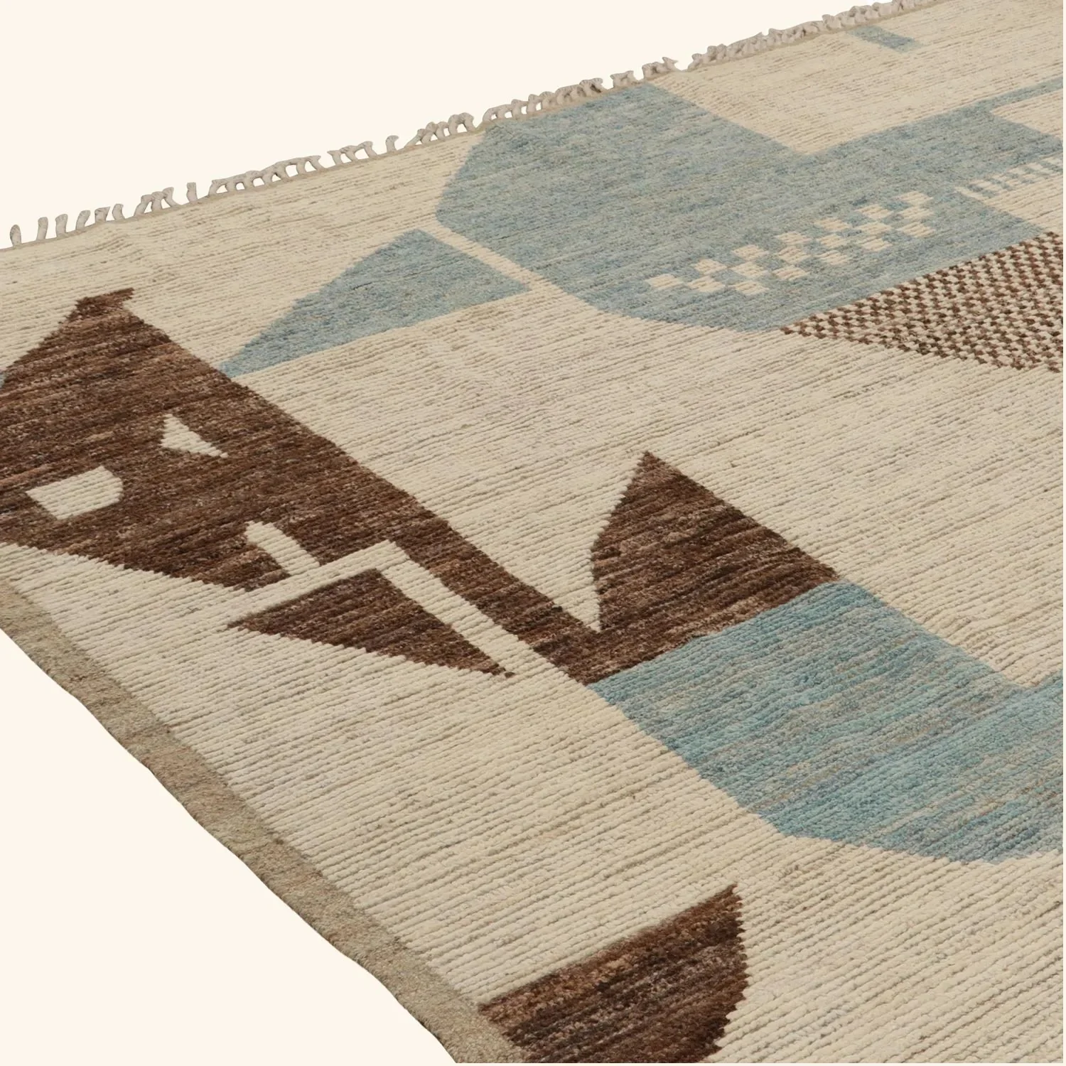 Multicolored Moroccan Wool Rug - 8'1" x 9'8" - Image 5
