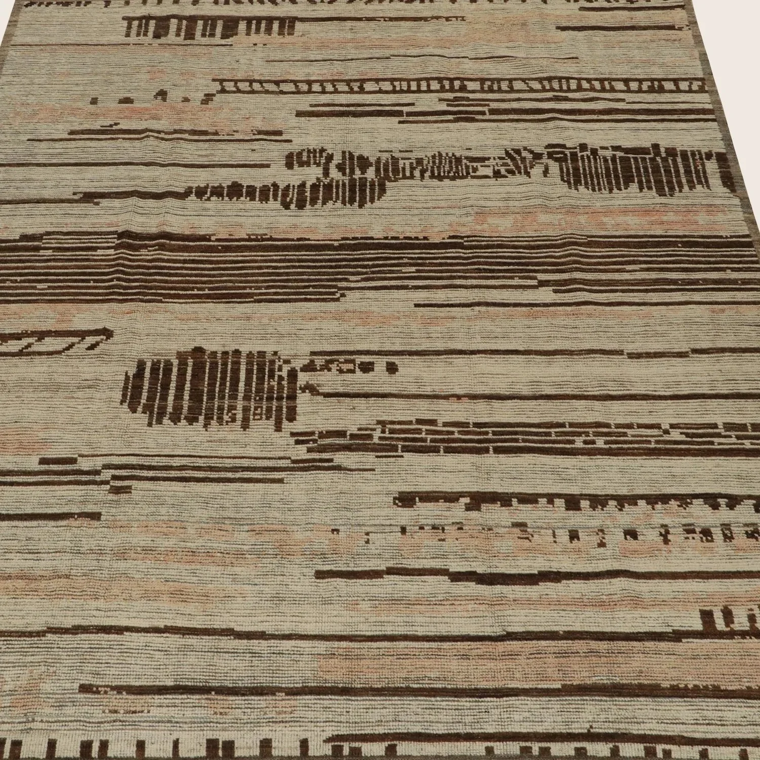 Brown Zameen Moroccan Wool Rug - 8'2" x 10'4" - Image 5
