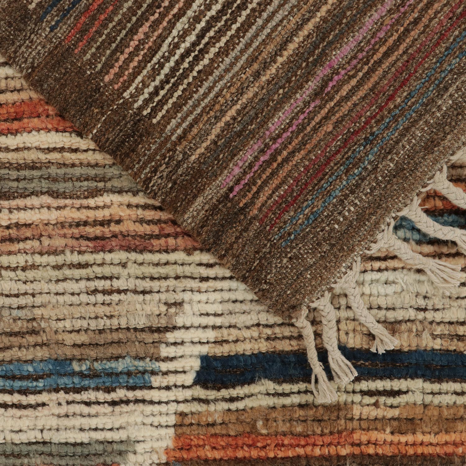 Multi Geometric Moroccan Wool Rug - 9'9" x 13'10" - Image 7