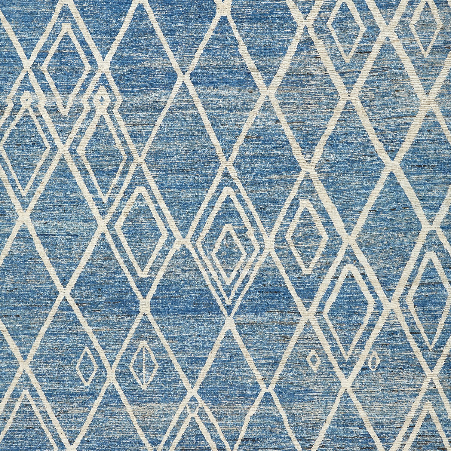 Blue Vintage Moroccan Style Rug - 10'2" x 13'9" - Image 2