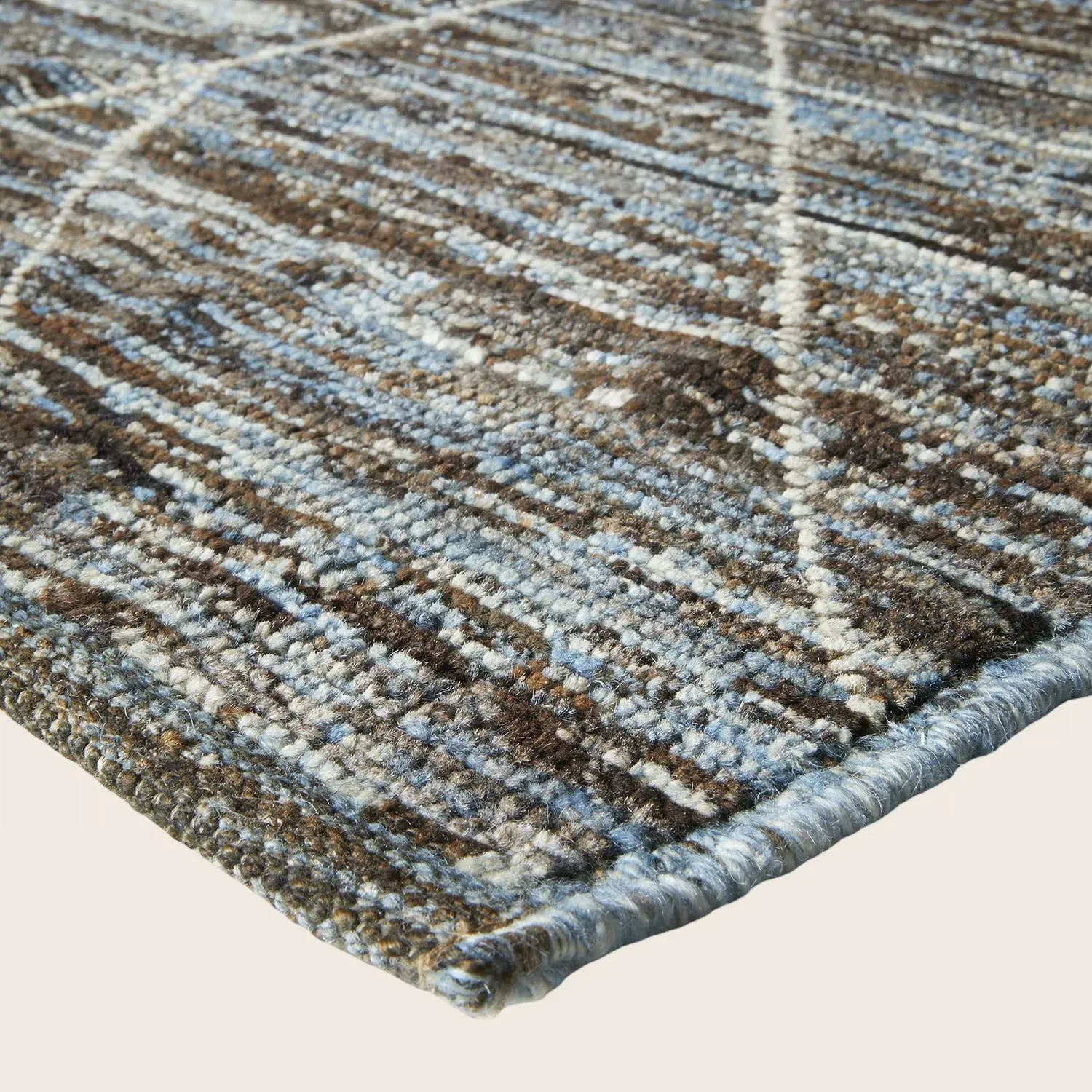 Grey Moroccan Wool Rug - 10'4" x 14'9" - Image 3