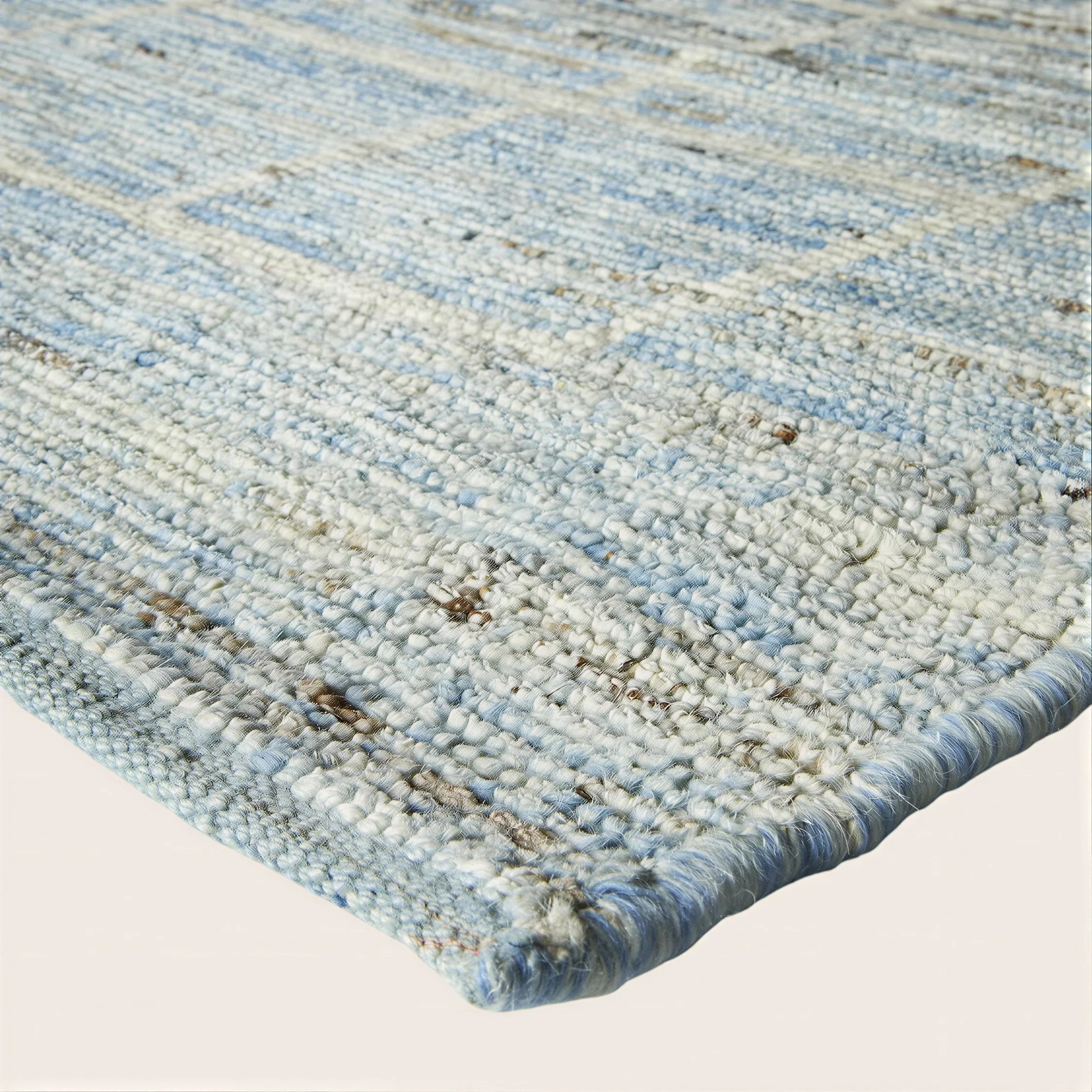 Blue Moroccan Wool Rug - 10'6" x 13'2" - Image 7