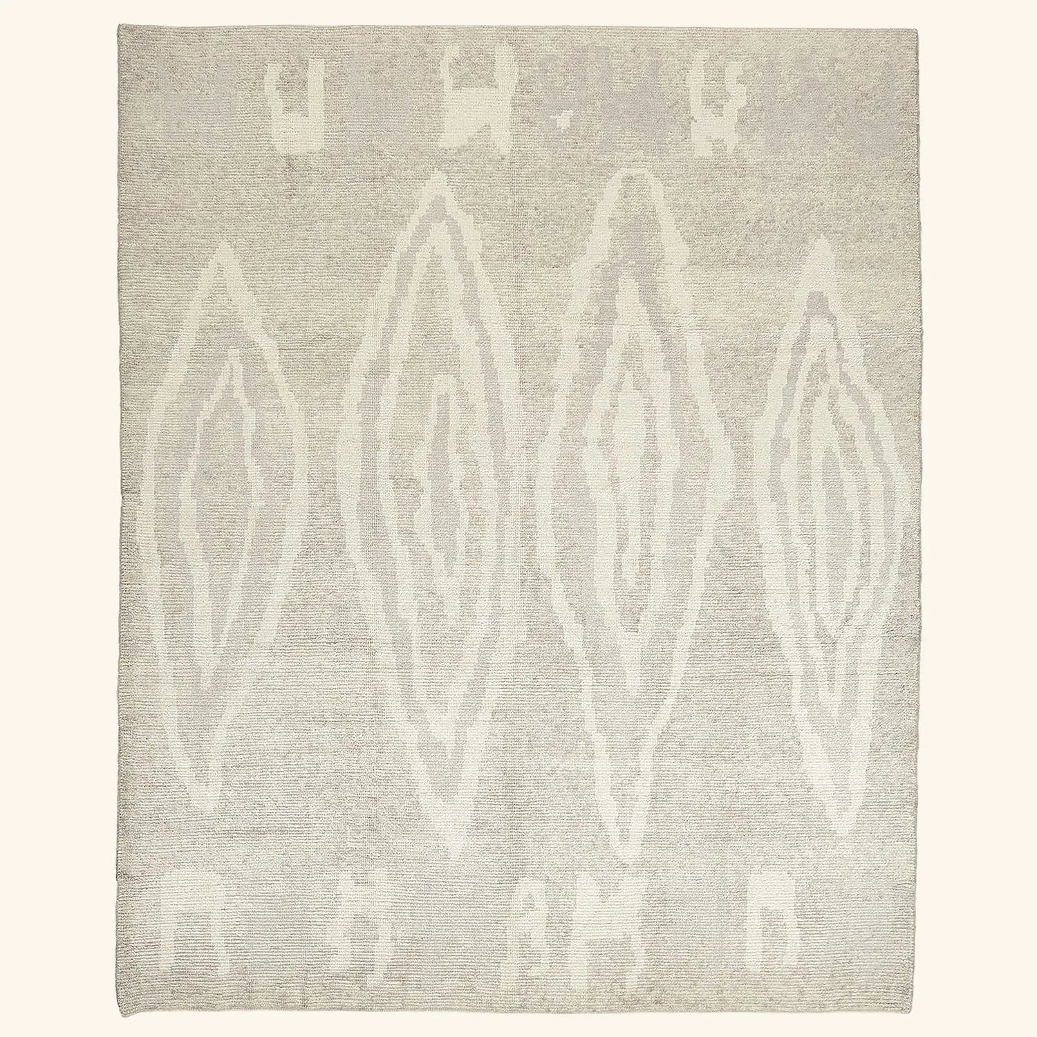 Beige Moroccan Wool Rug - 8'6" x 10'8" - Image 2
