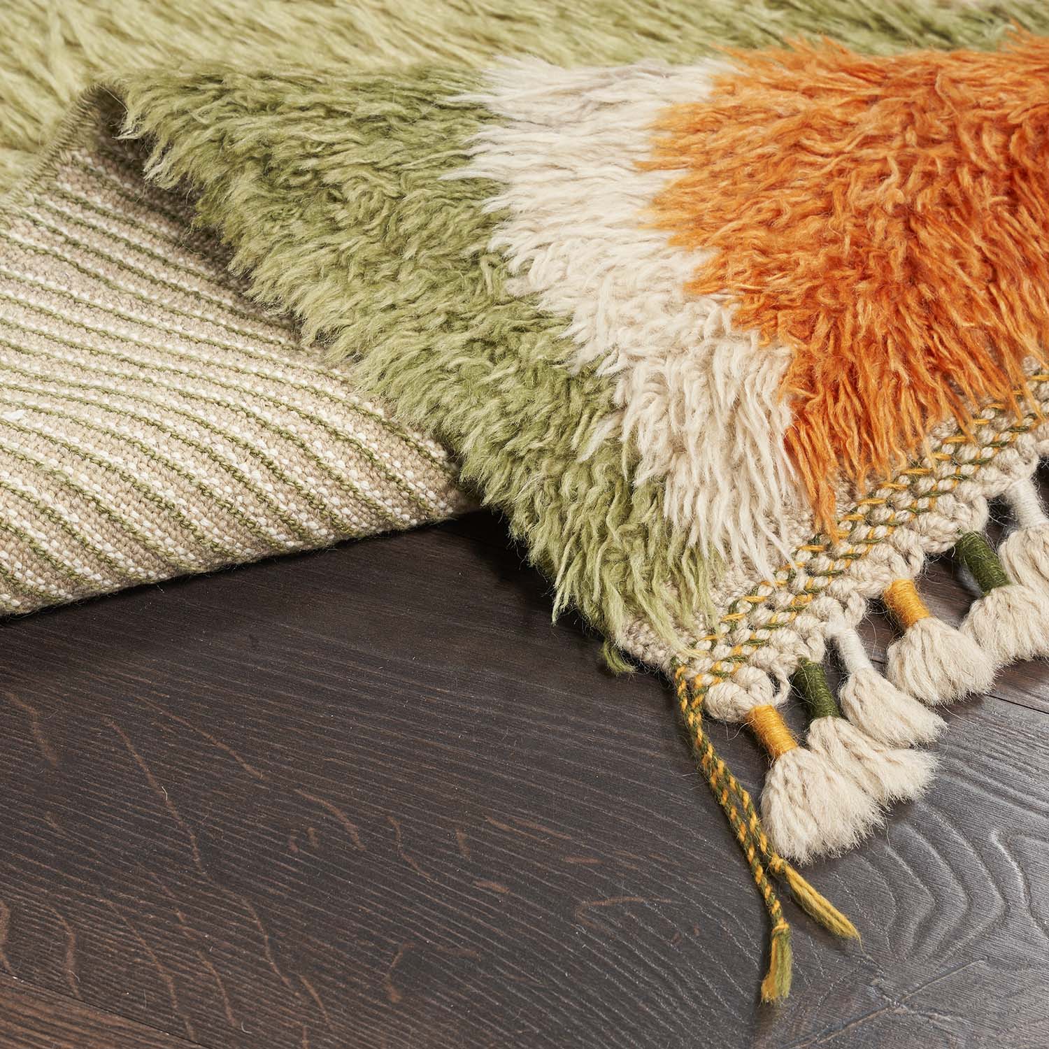 Multicolored Moroccan Wool Rug - 9' x 12'8" - Image 5