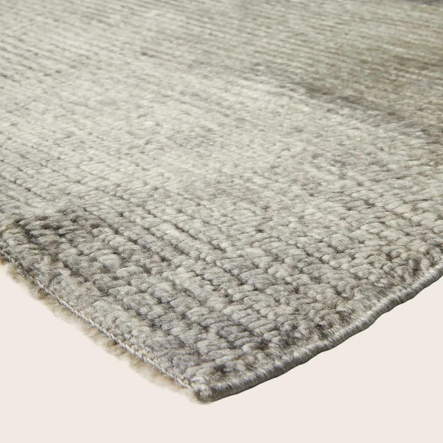 Beige Moroccan Wool Rug - 9'8" x 13'1" - Image 3