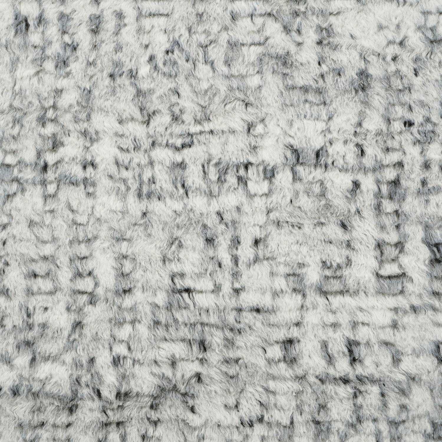 Moroccan Style Wool Rug - Silver - Image 4