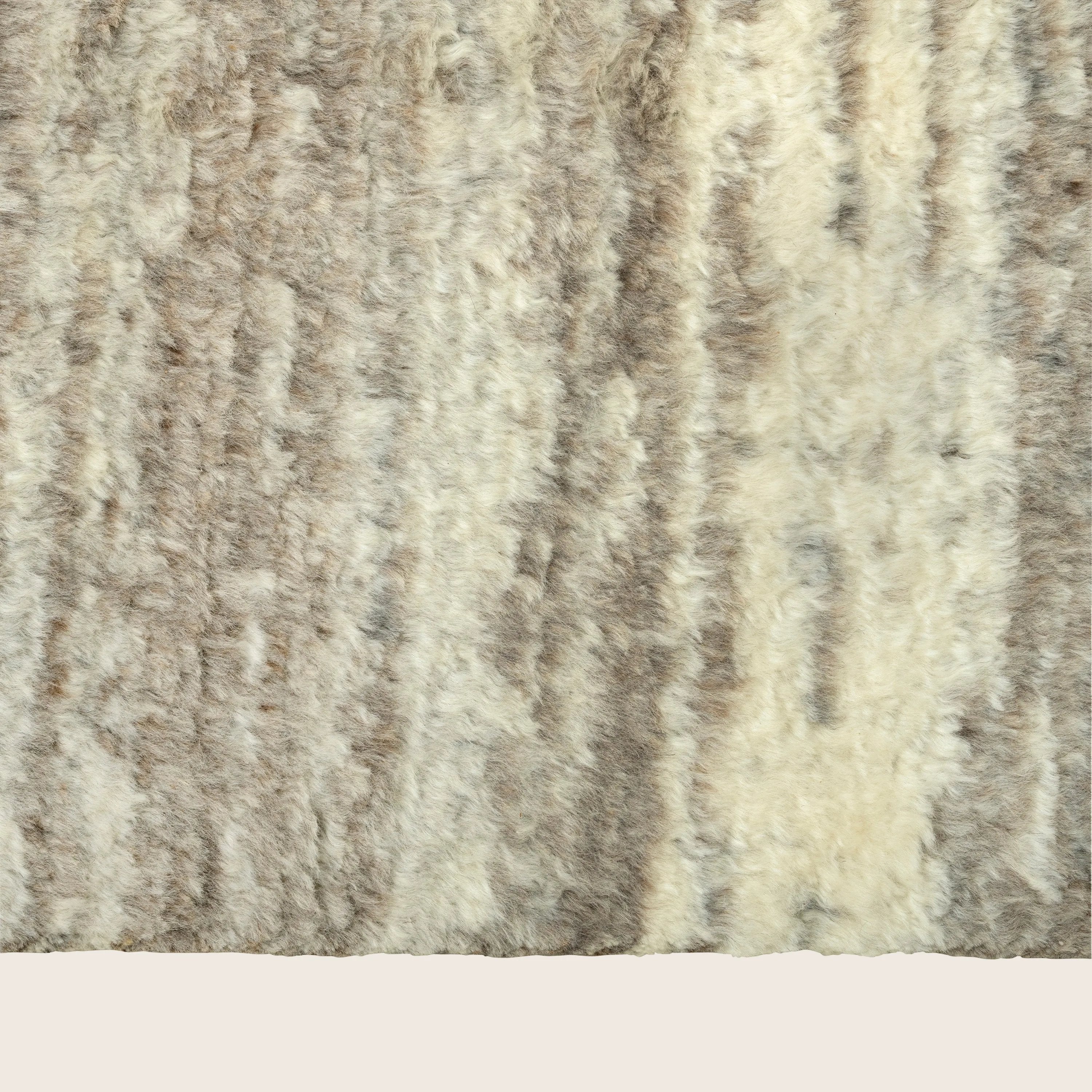 Grey Moroccan Wool Rug - 8' x 10'2" - Image 4