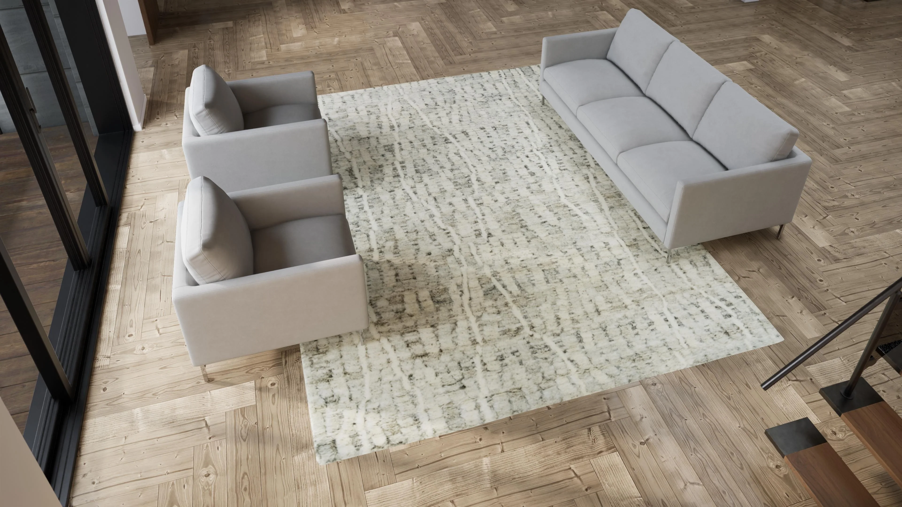 Cream Moroccan Wool Rug - 9' x 12' - Image 6
