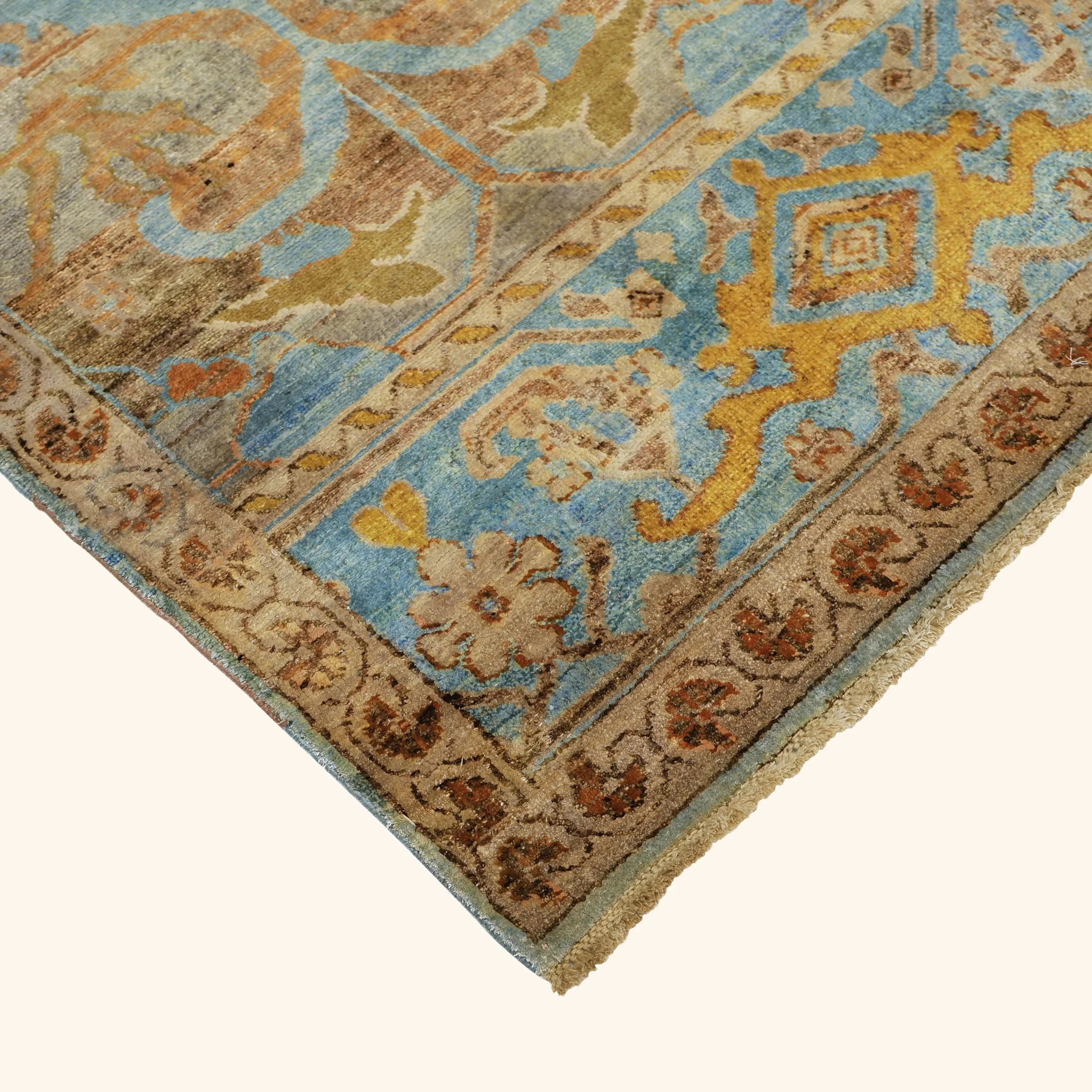 Multicolored Alchemy Contemporary Silk Rug - 7'11" x 10'4" - Image 2