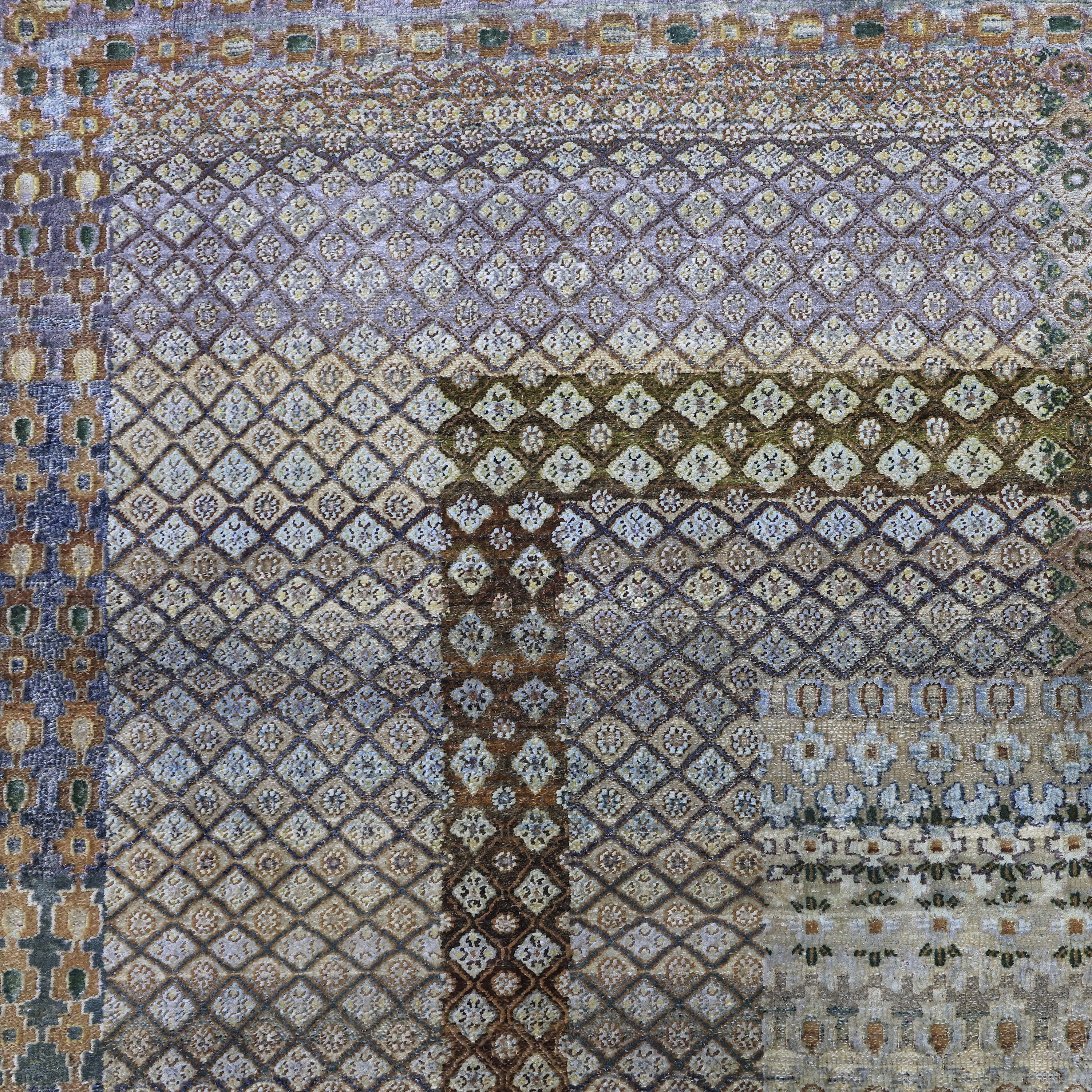 Multicolored Alchemy Traditional  Silk Wool Blend Rug - 15'10" x 20'4" - Image 5