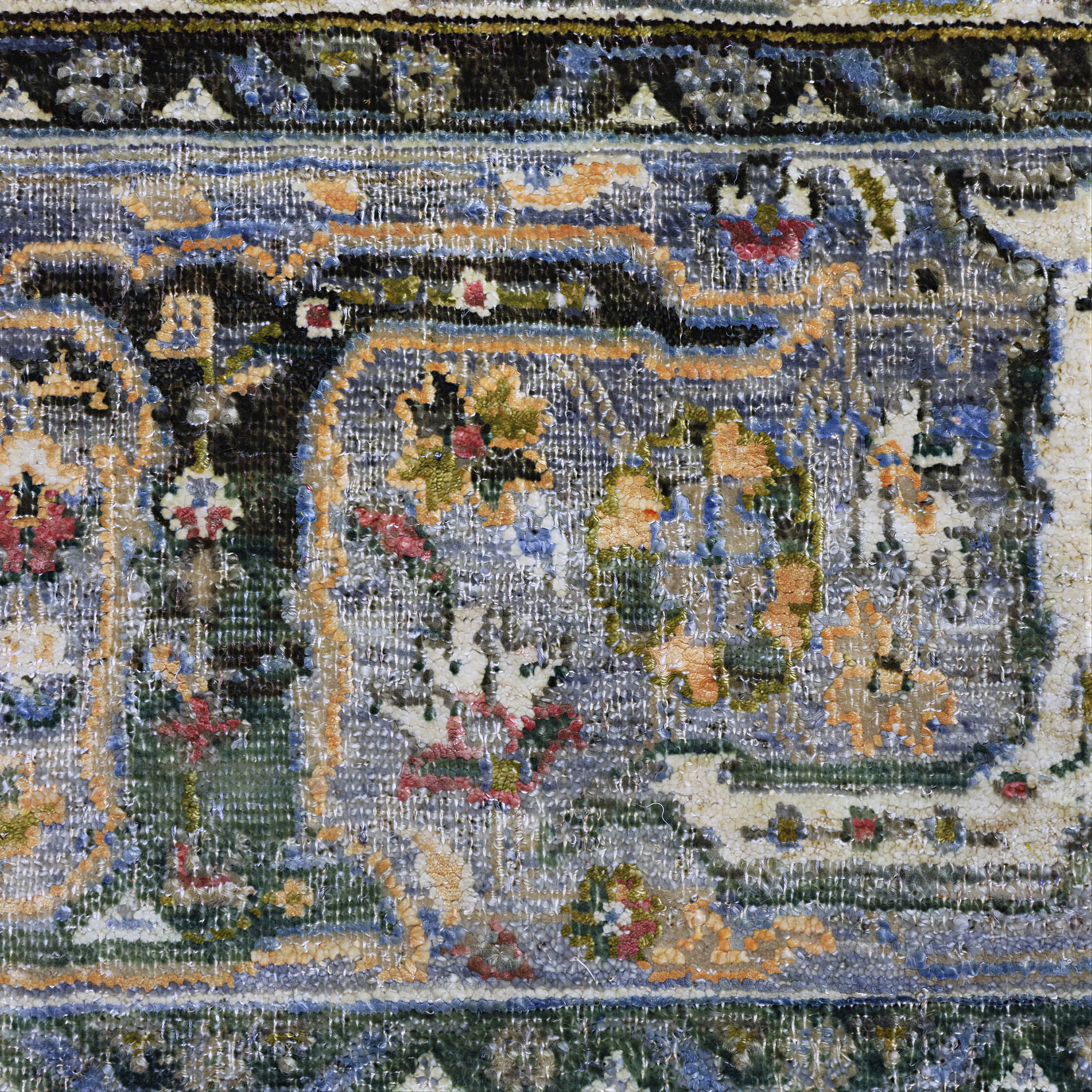 Multicolored Alchemy Traditional Silk Wool Blend Rug - 8'9" x 11'11" - Image 5