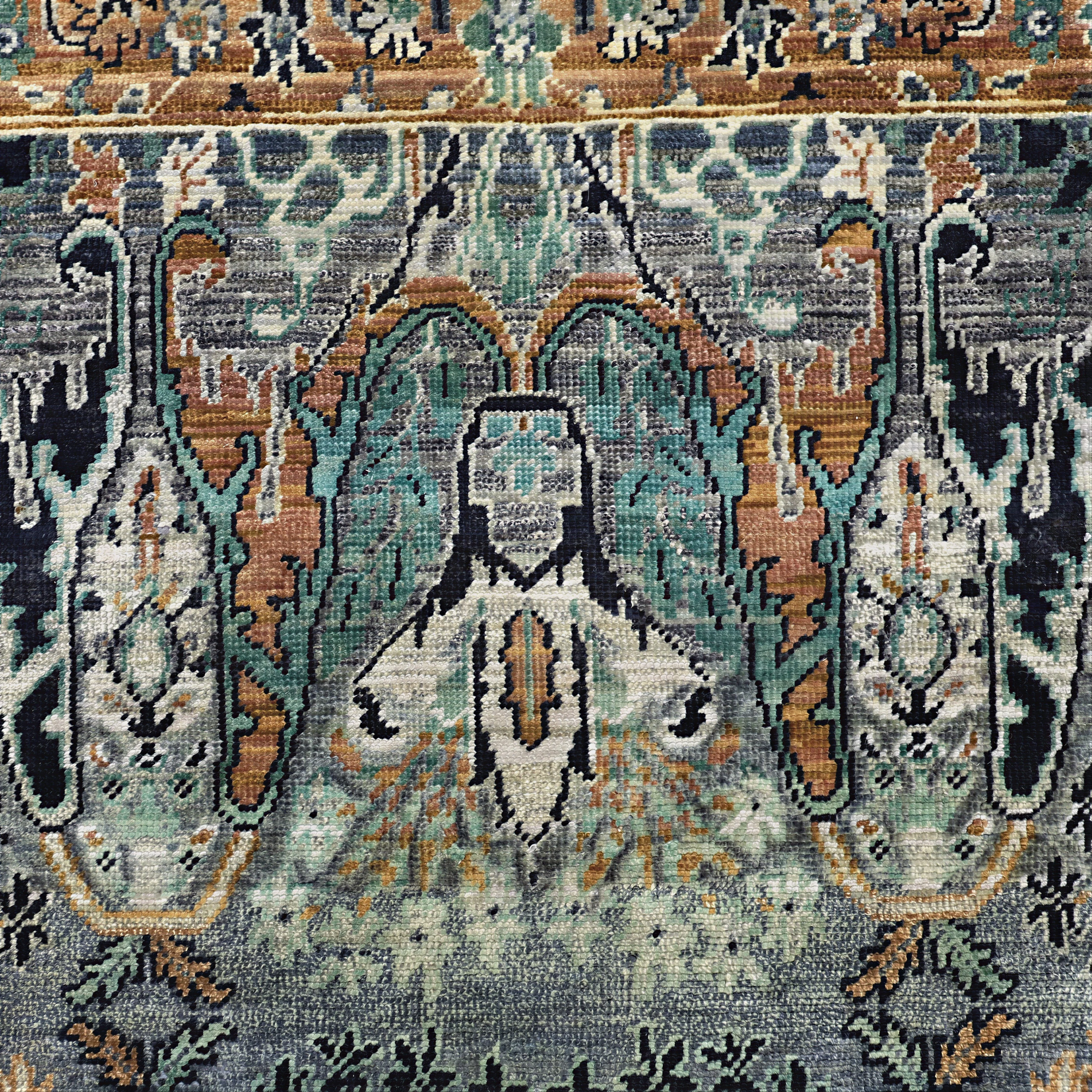 Multicolored Alchemy Traditional Wool Rug - 3'10" x 6'2" - Image 4