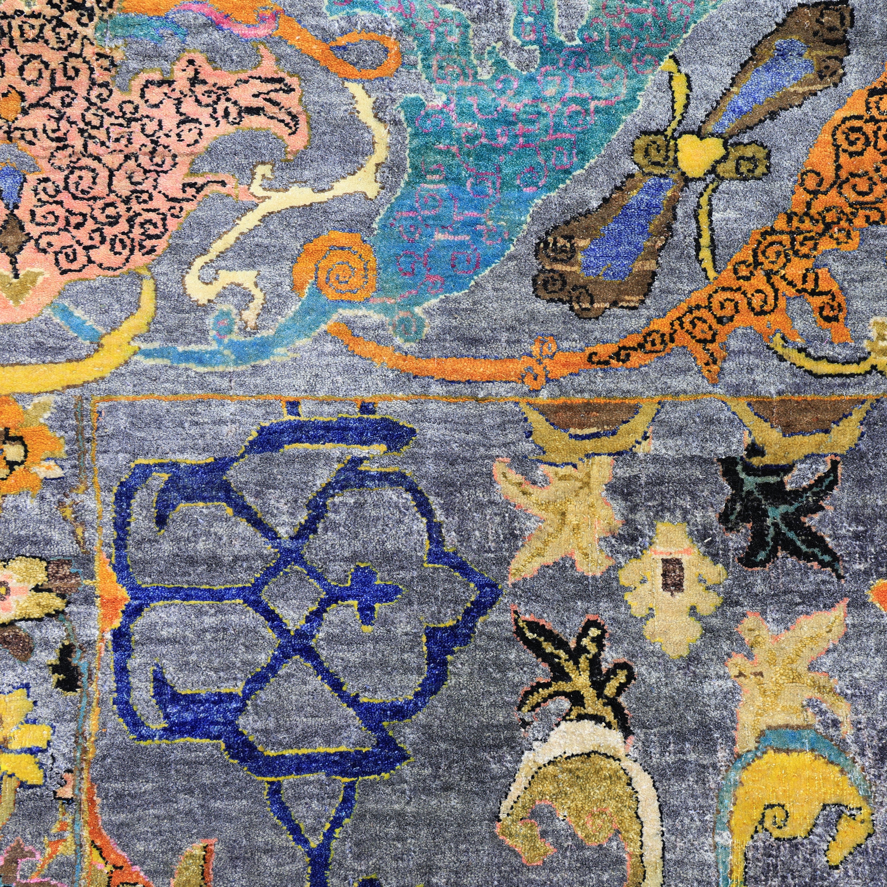 Multicolored Alchemy Traditional Wool Rug - 7'9" x 8'6" - Image 5