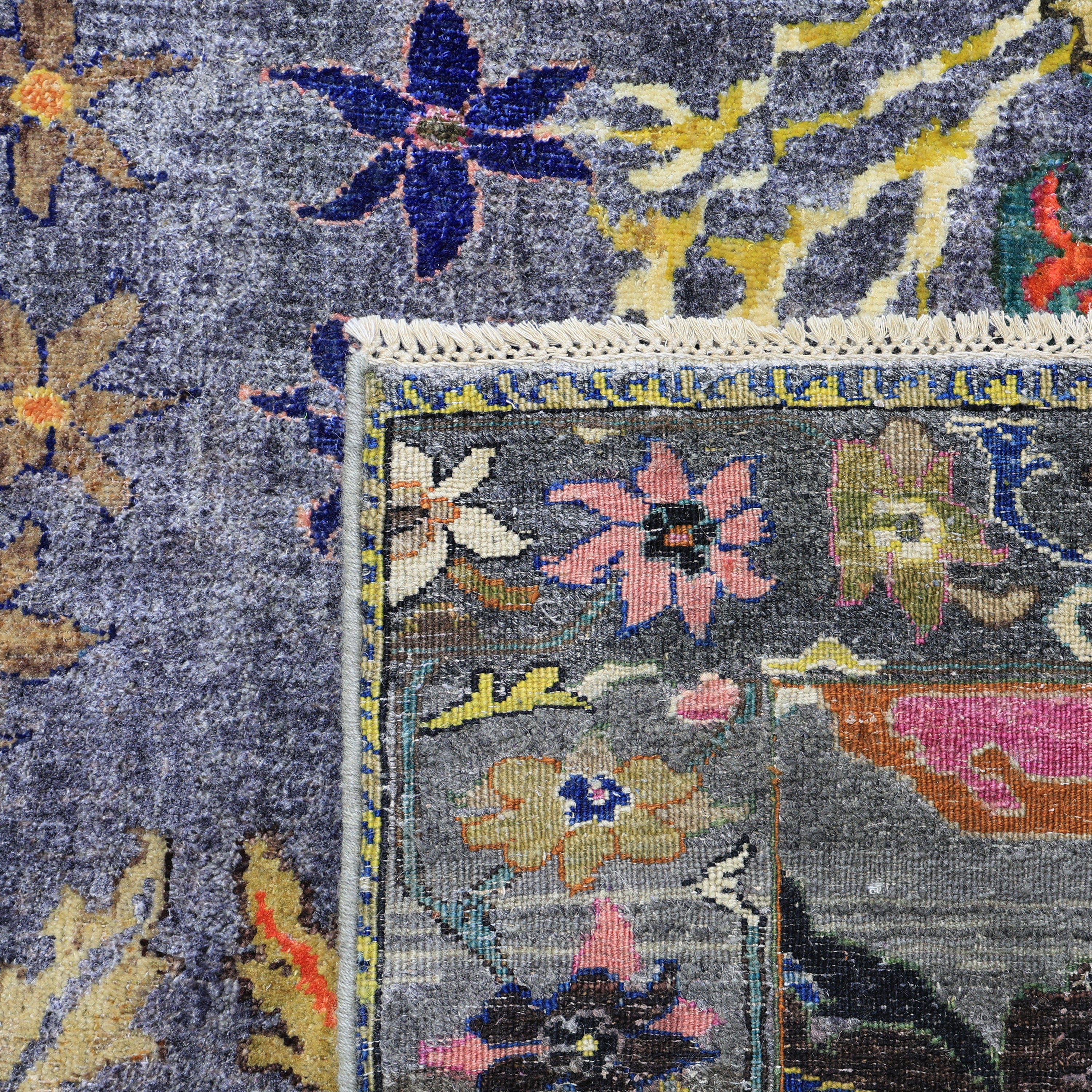 Multicolored Alchemy Traditional Wool Rug - 7'9" x 8'6" - Image 7