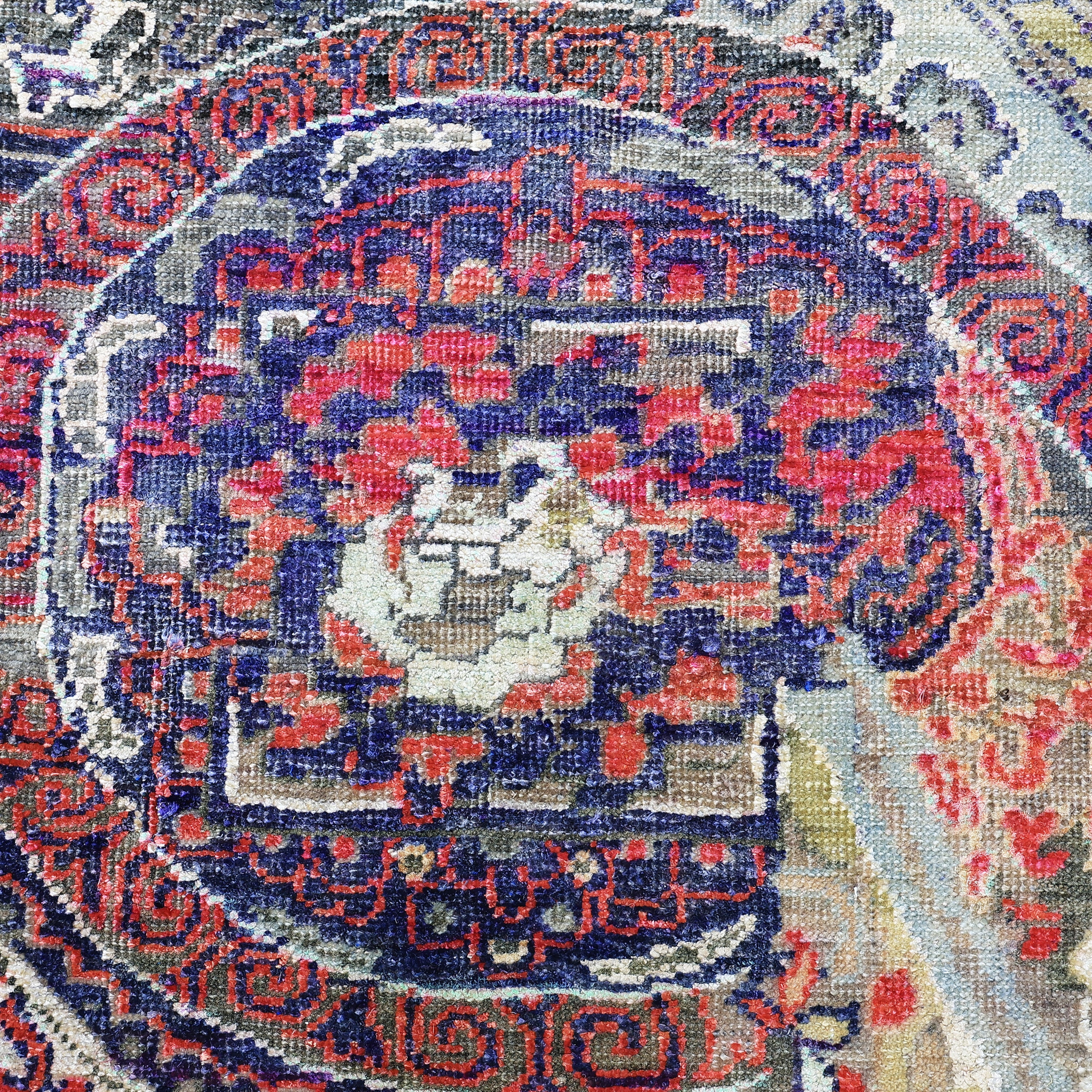 Multicolored Alchemy Transitional Wool Silk Blend Rug - 7'10" x 9'11" - Image 5