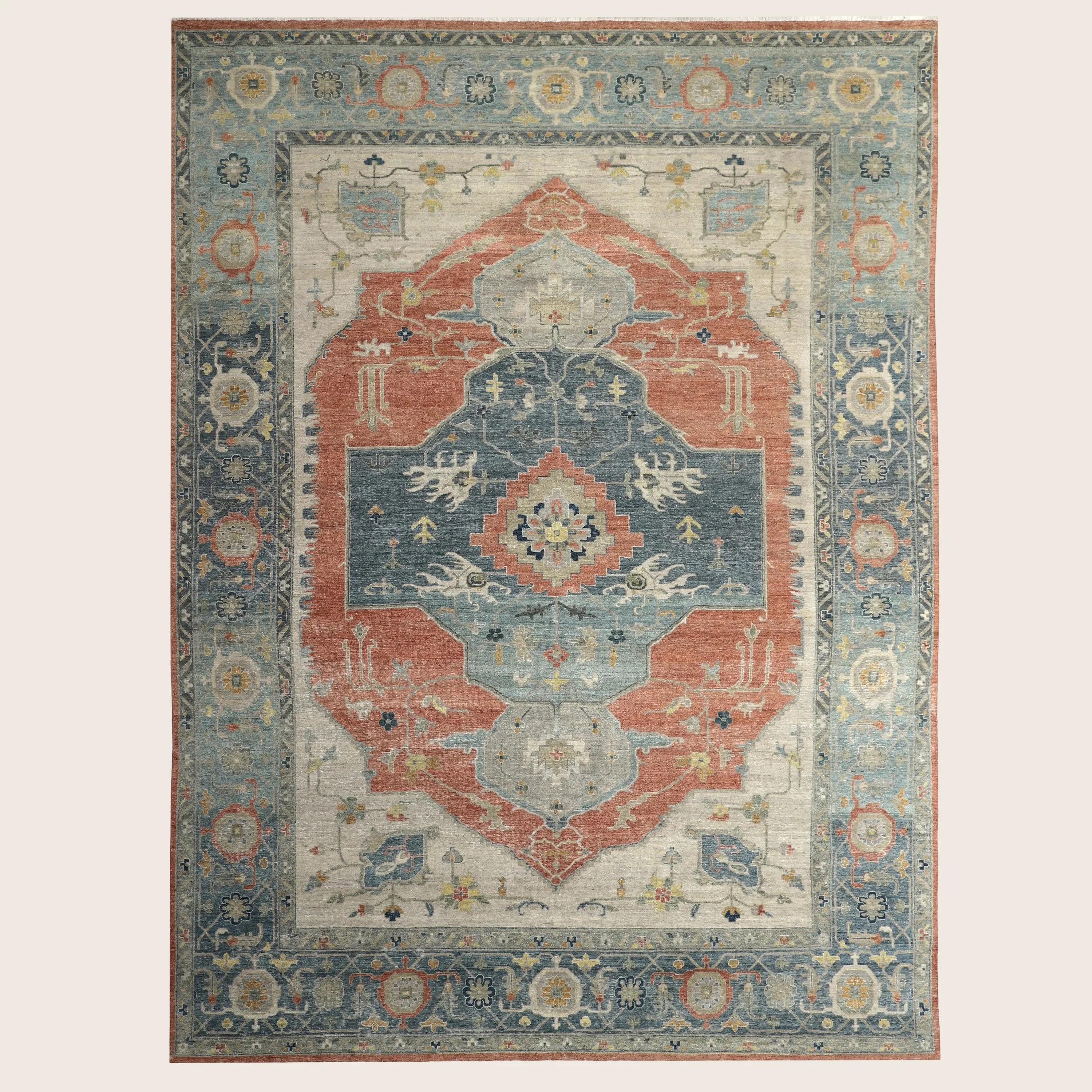 Multicolored Antique Revival Wool Rug