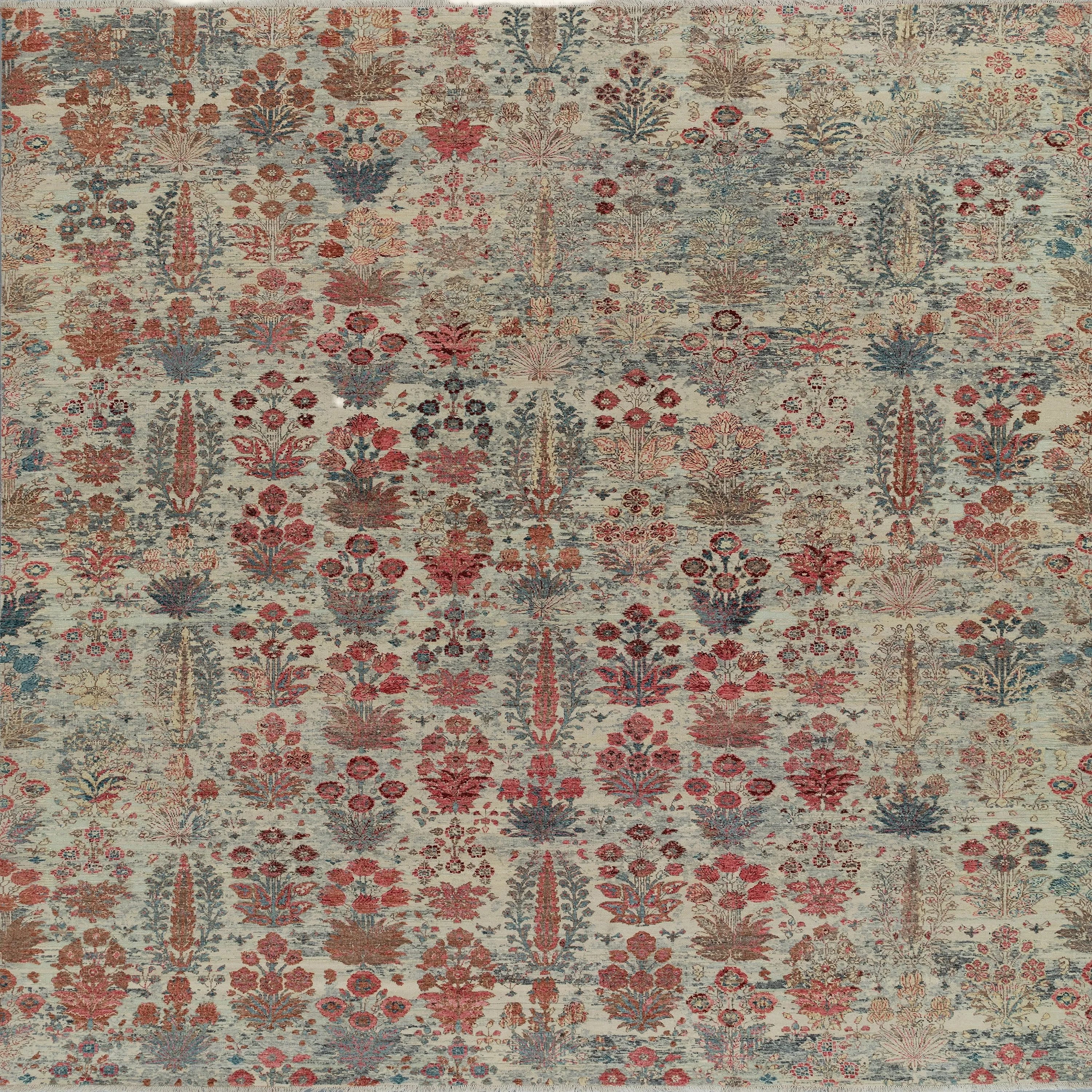Multicolored Traditional Wool Rug - 10' x 14' - Image 3